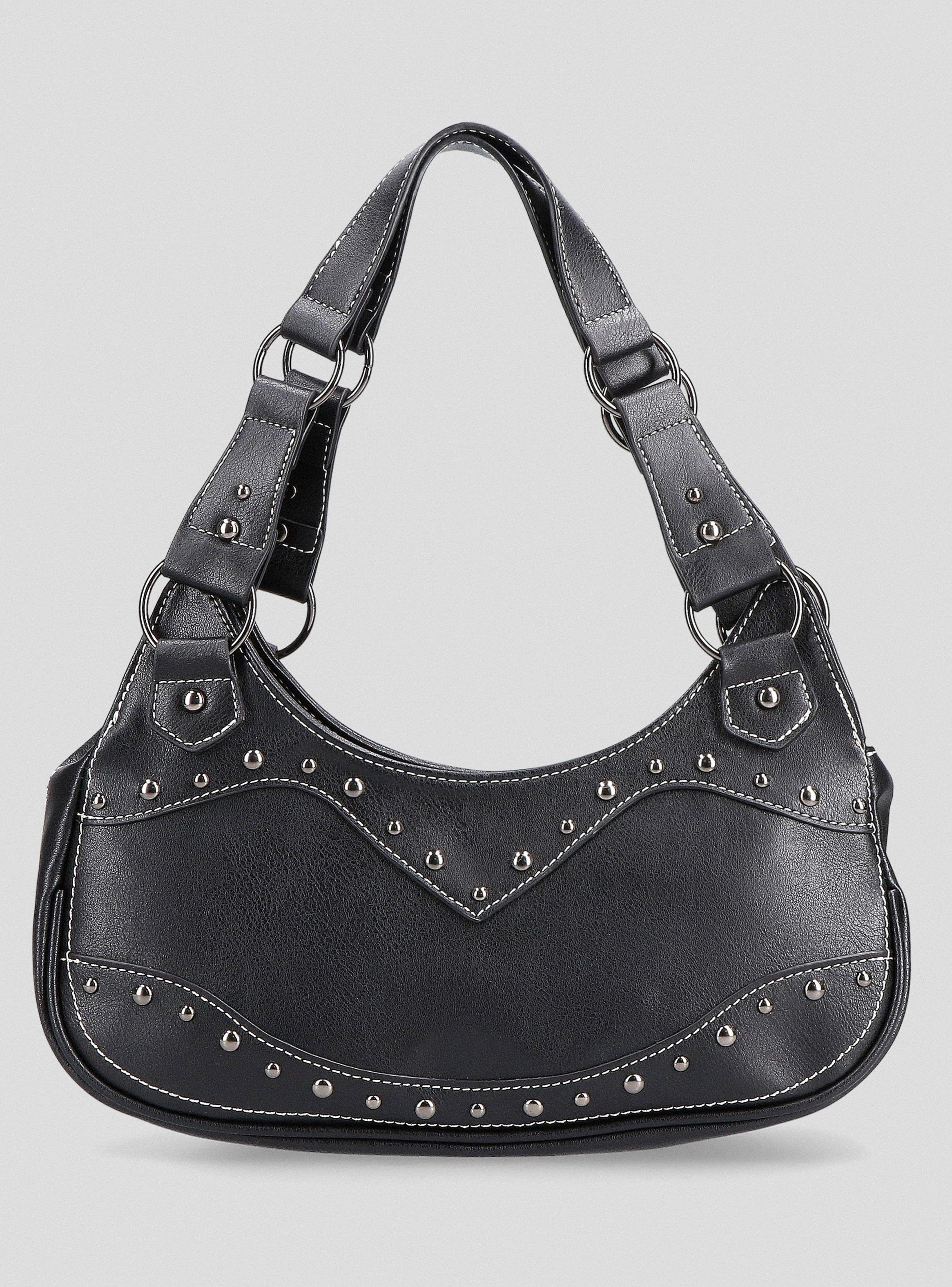 Cartera de Hombro Detalle Boho con Tachas-2