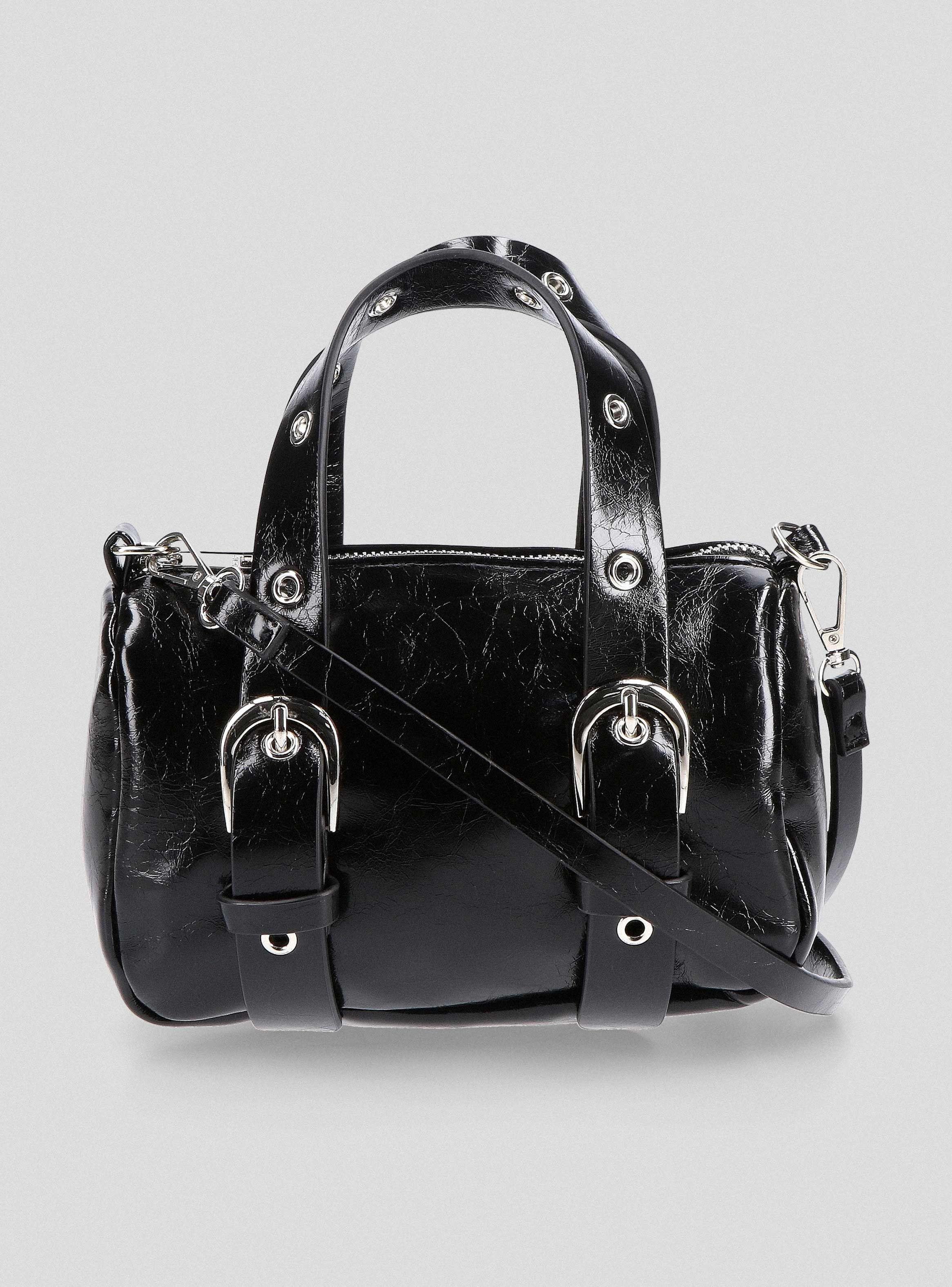 Cartera Tipo Mini Bandolera Ojetillos-0