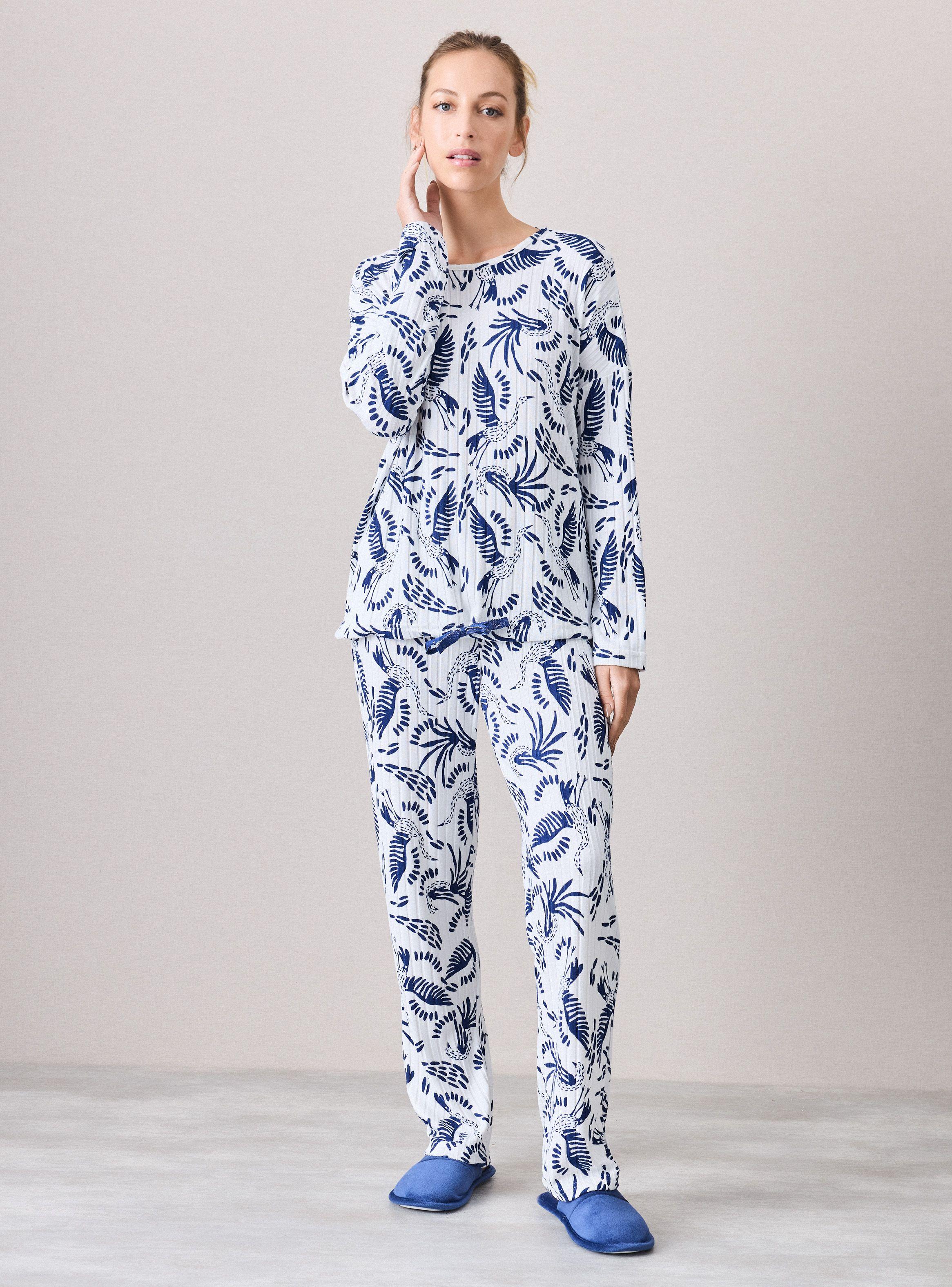 Pijama Full Print Tela Tipo Rib-4