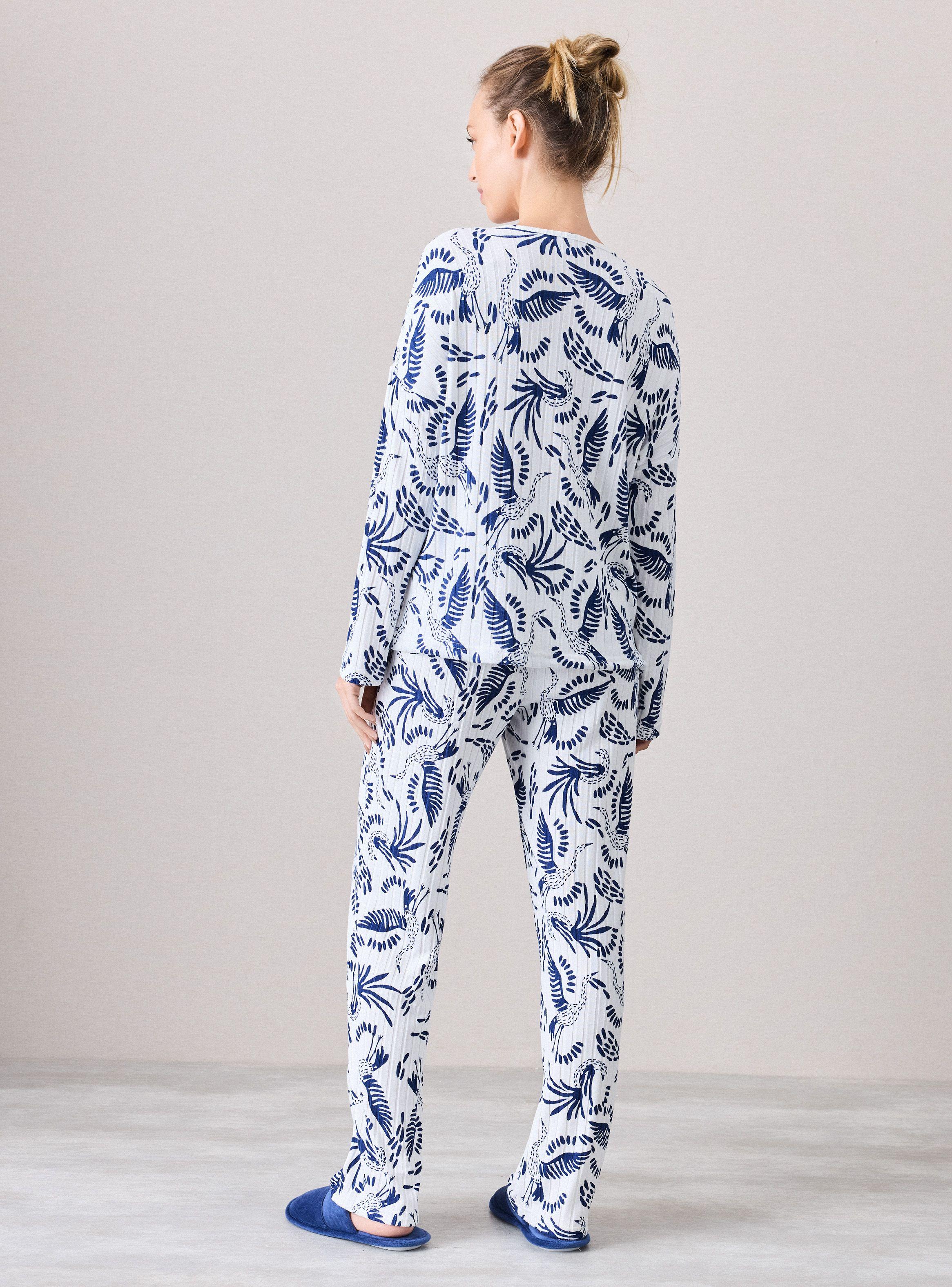 Pijama Full Print Tela Tipo Rib-5