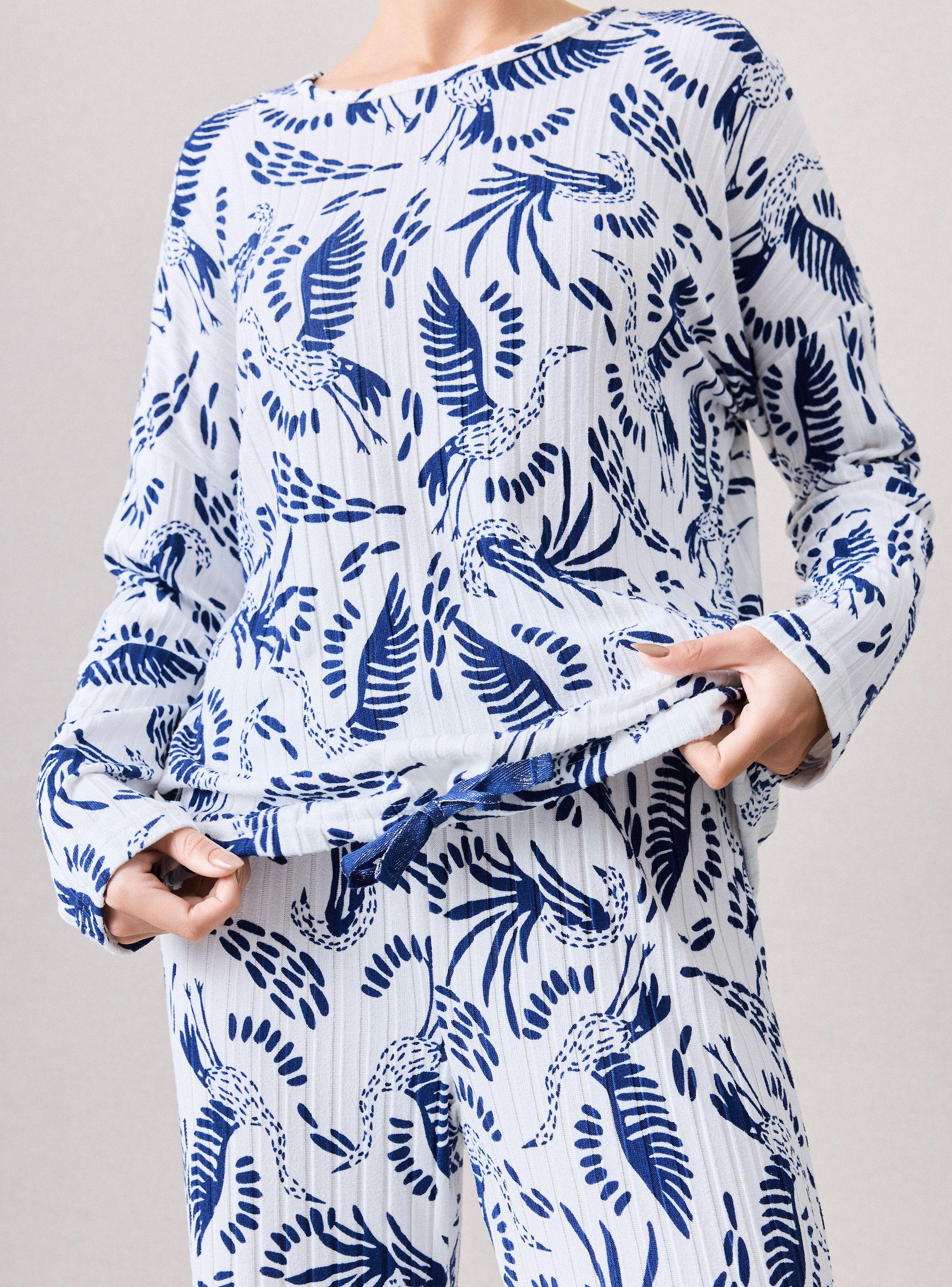 Pijama Full Print Tela Tipo Rib-2
