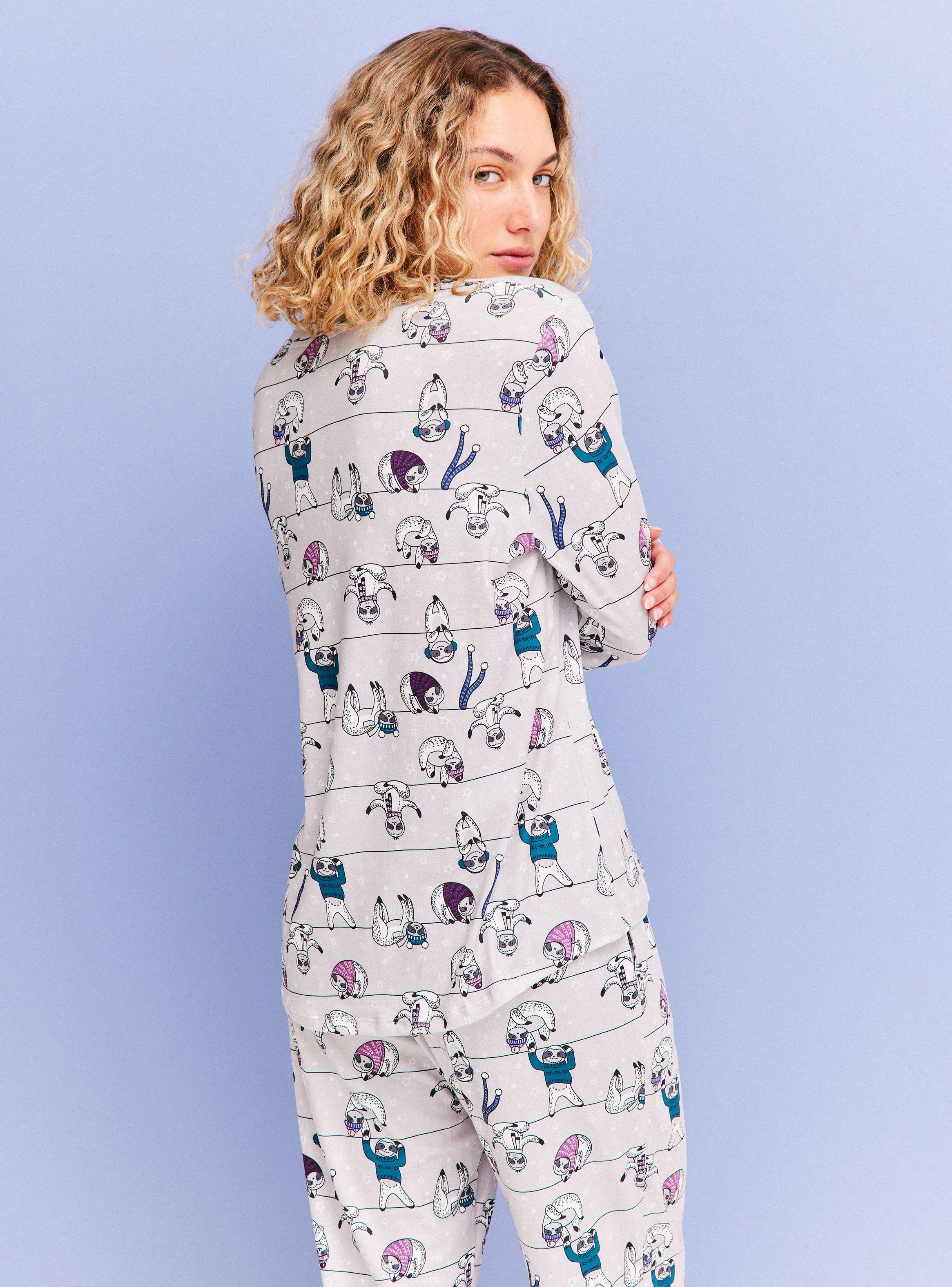 Pijama Largo Full Print Figuras-3