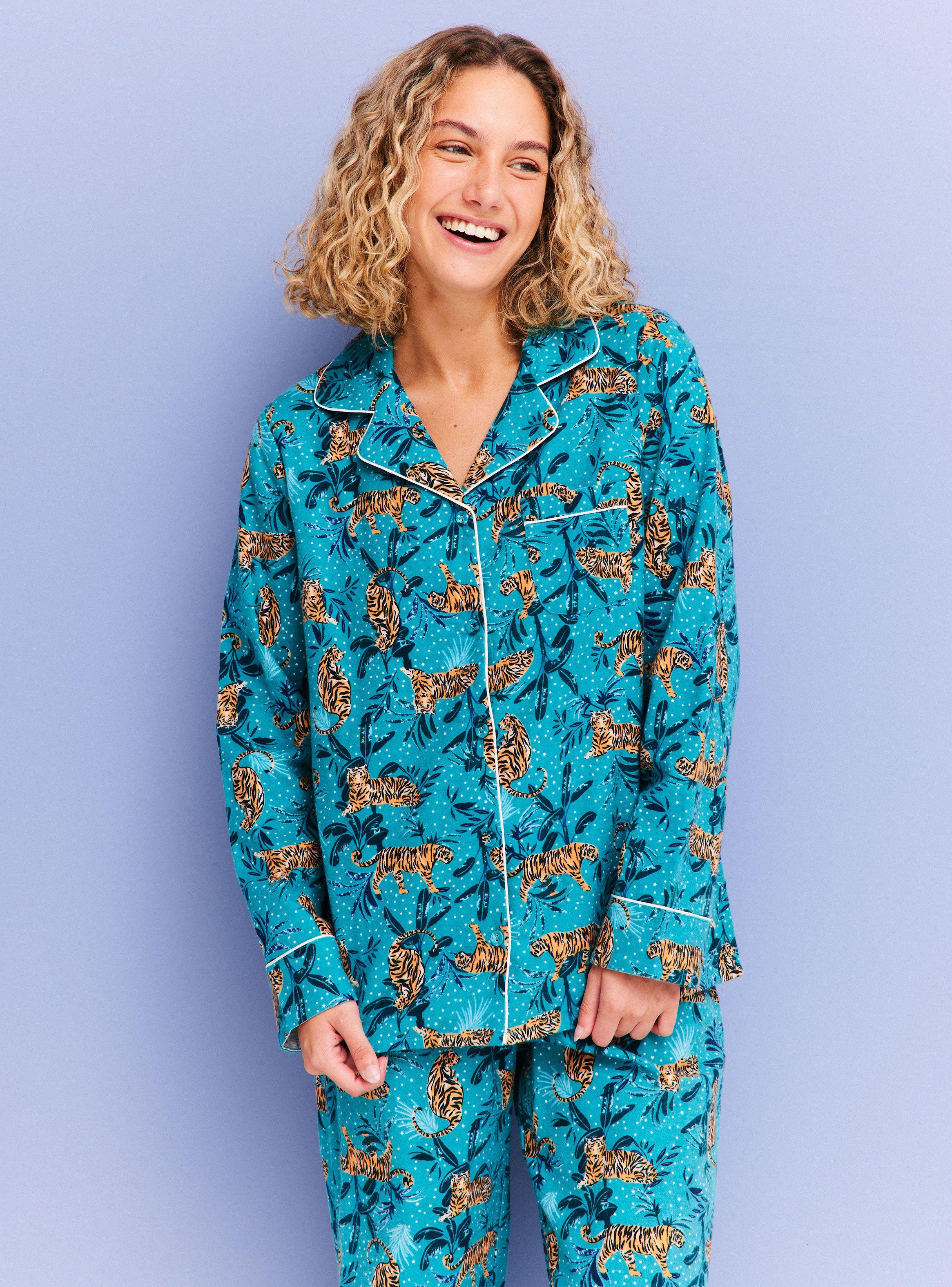 Pijama Camisero Franela Full Print-2