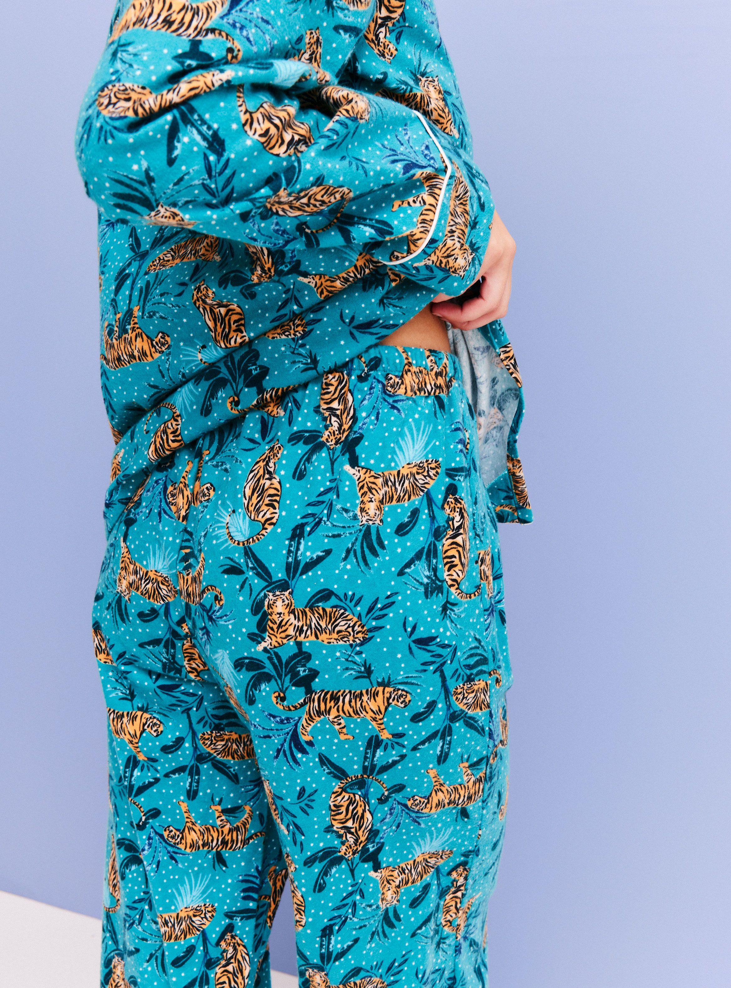 Pijama Camisero Franela Full Print-5