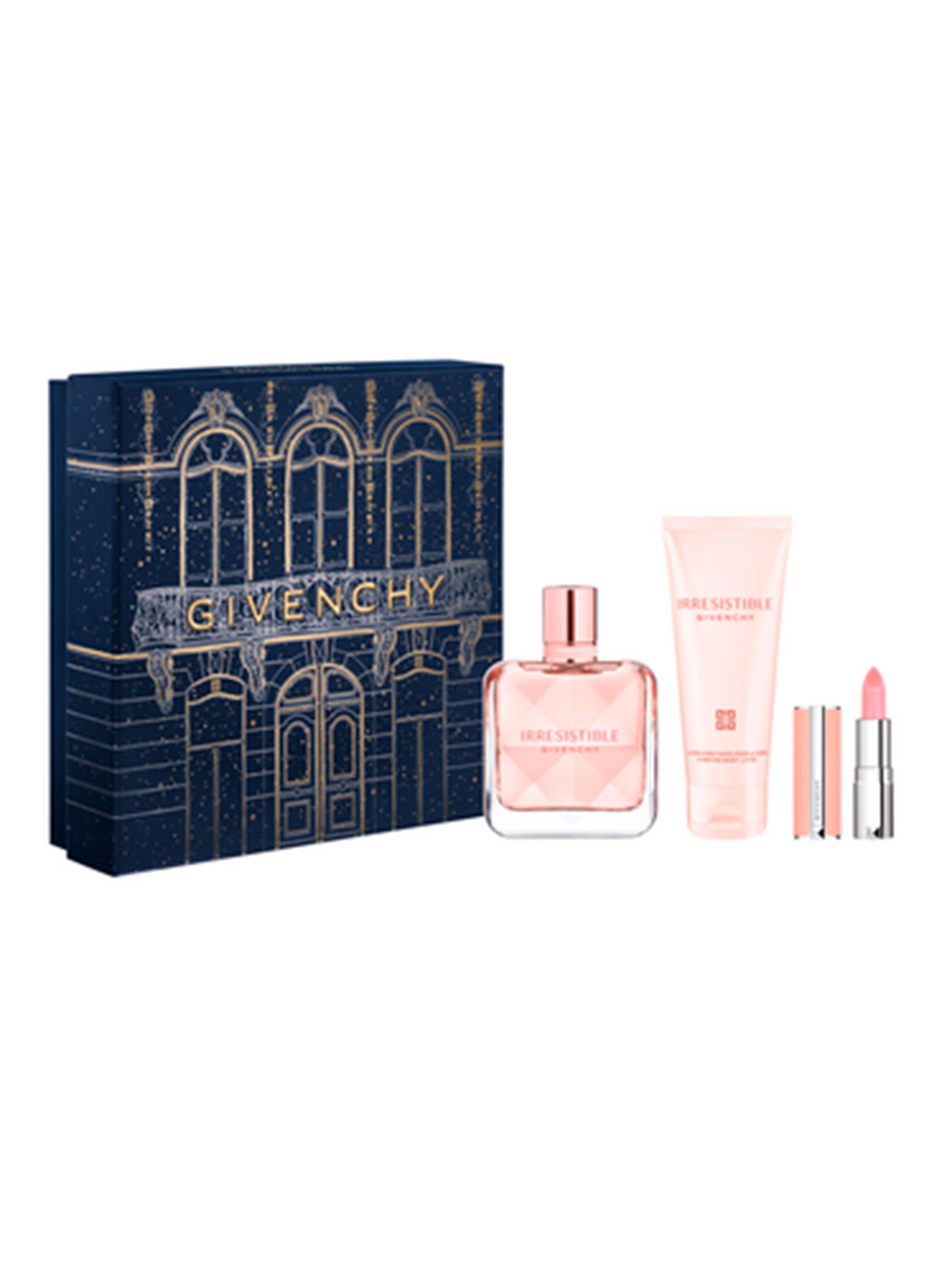 Set Perfume Irresistible EDP Mujer 50 ml + Loción corporal hidratante 75 ml + Mini labial Le Rouge Sheer Velvet 1.5 g-1