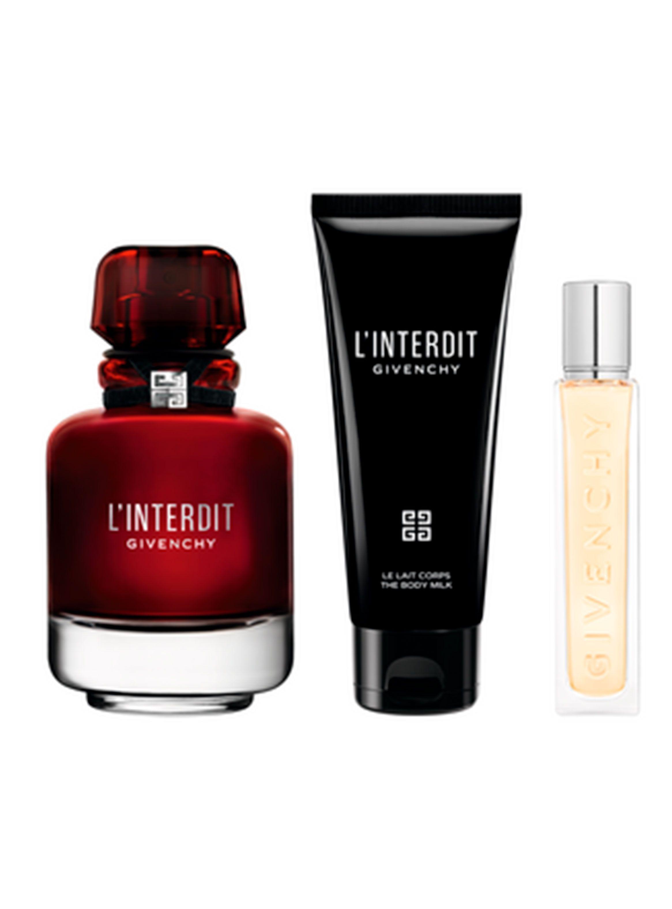 Set Perfume L'Interdit EDP Mujer Rouge 80 ml + Crema humectante 75ml + Perfumero de viaje 12 ml-2