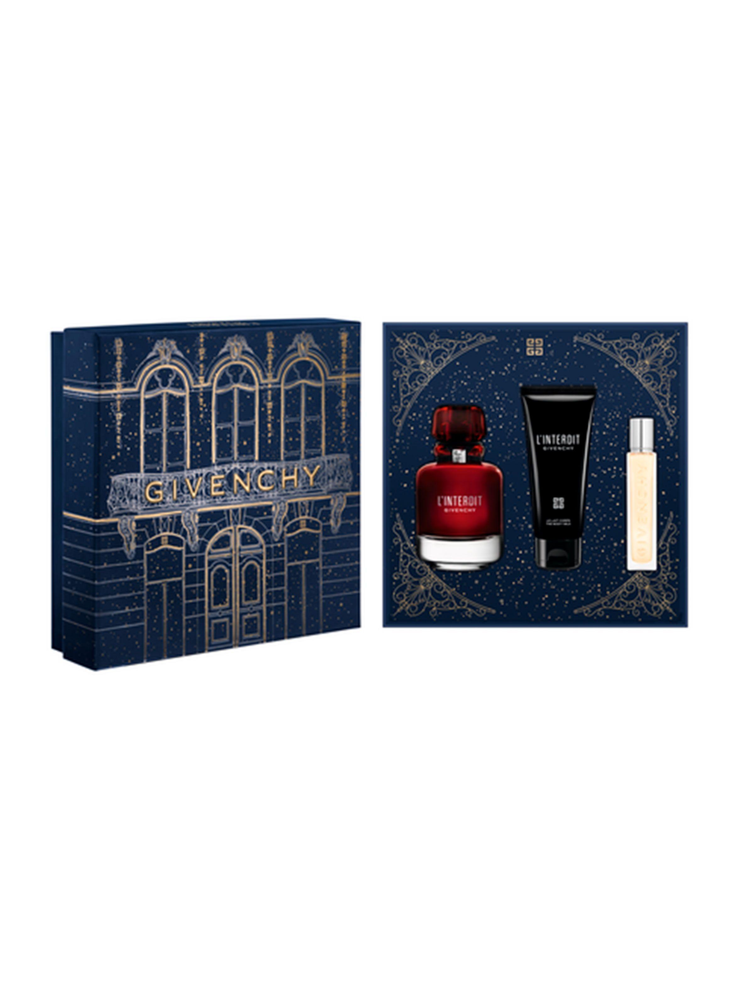 Set Perfume L'Interdit EDP Mujer Rouge 80 ml + Crema humectante 75ml + Perfumero de viaje 12 ml-1