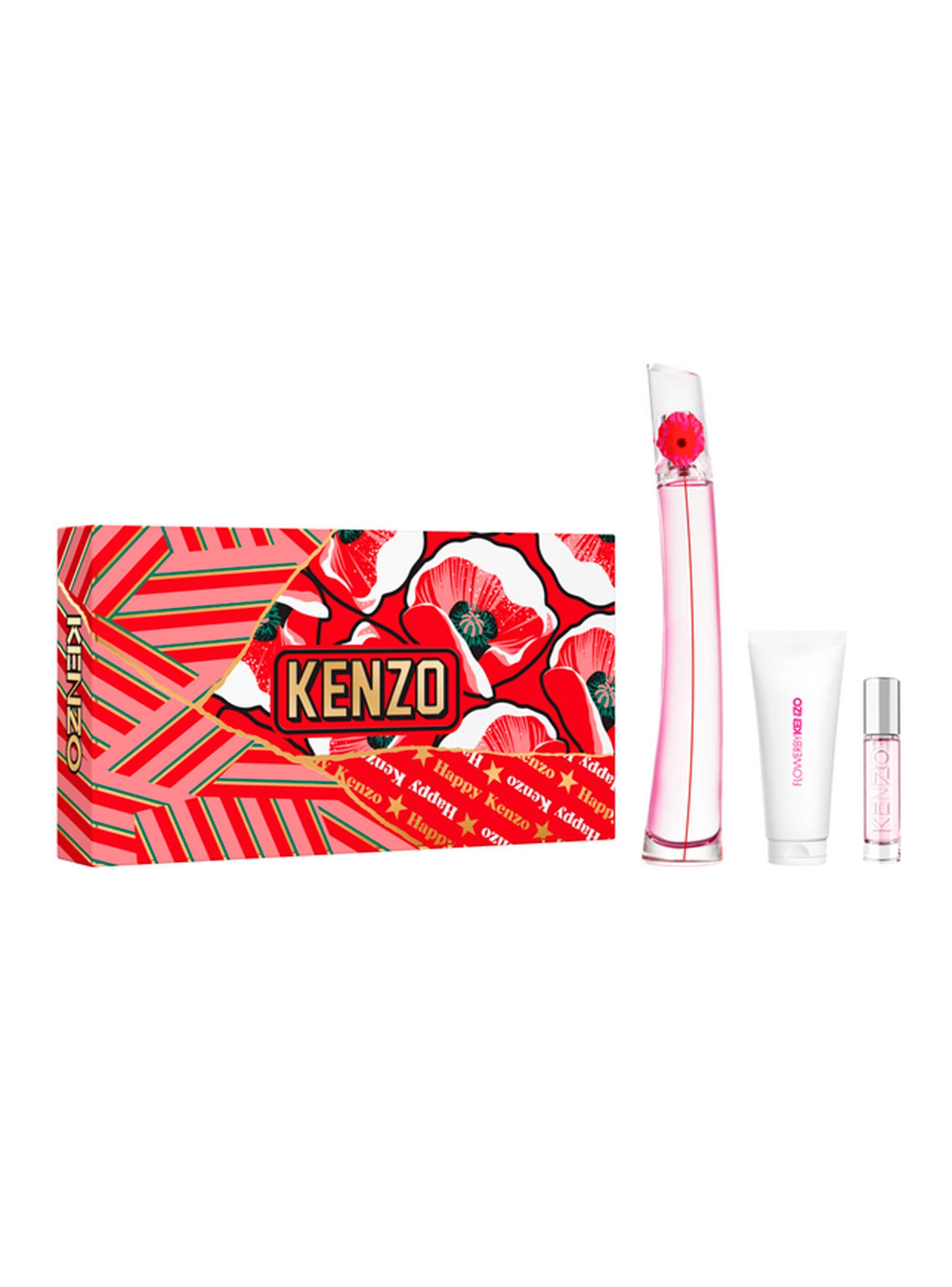 Set Perfume Flower by Kenzo EDP Mujer Poppy Bouquet 100 ml + Perfumero de viaje + Bálsamo Corporal Humectante 75 ml-0