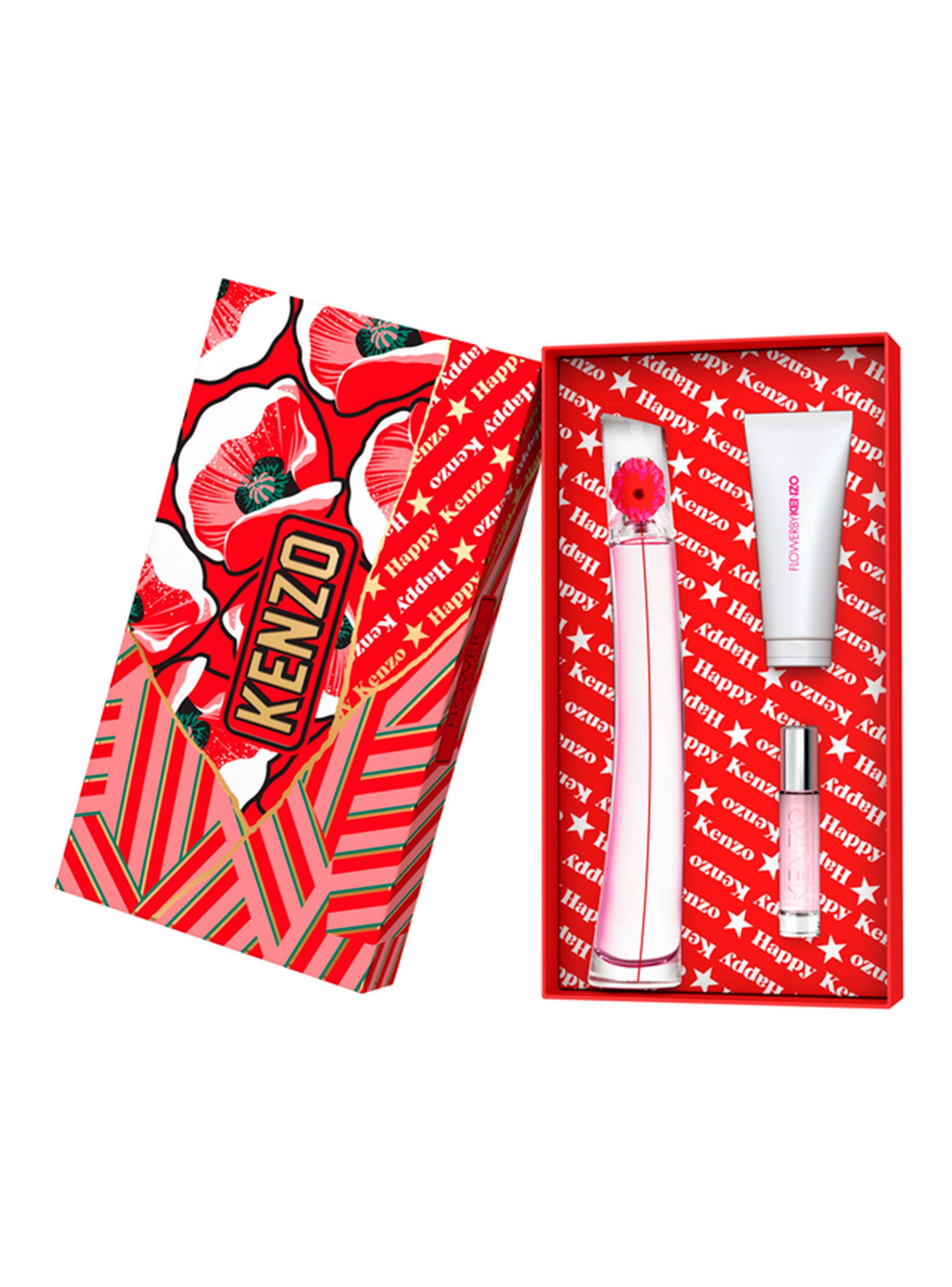 Set Perfume Flower by Kenzo EDP Mujer Poppy Bouquet 100 ml + Perfumero de viaje + Bálsamo Corporal Humectante 75 ml-1
