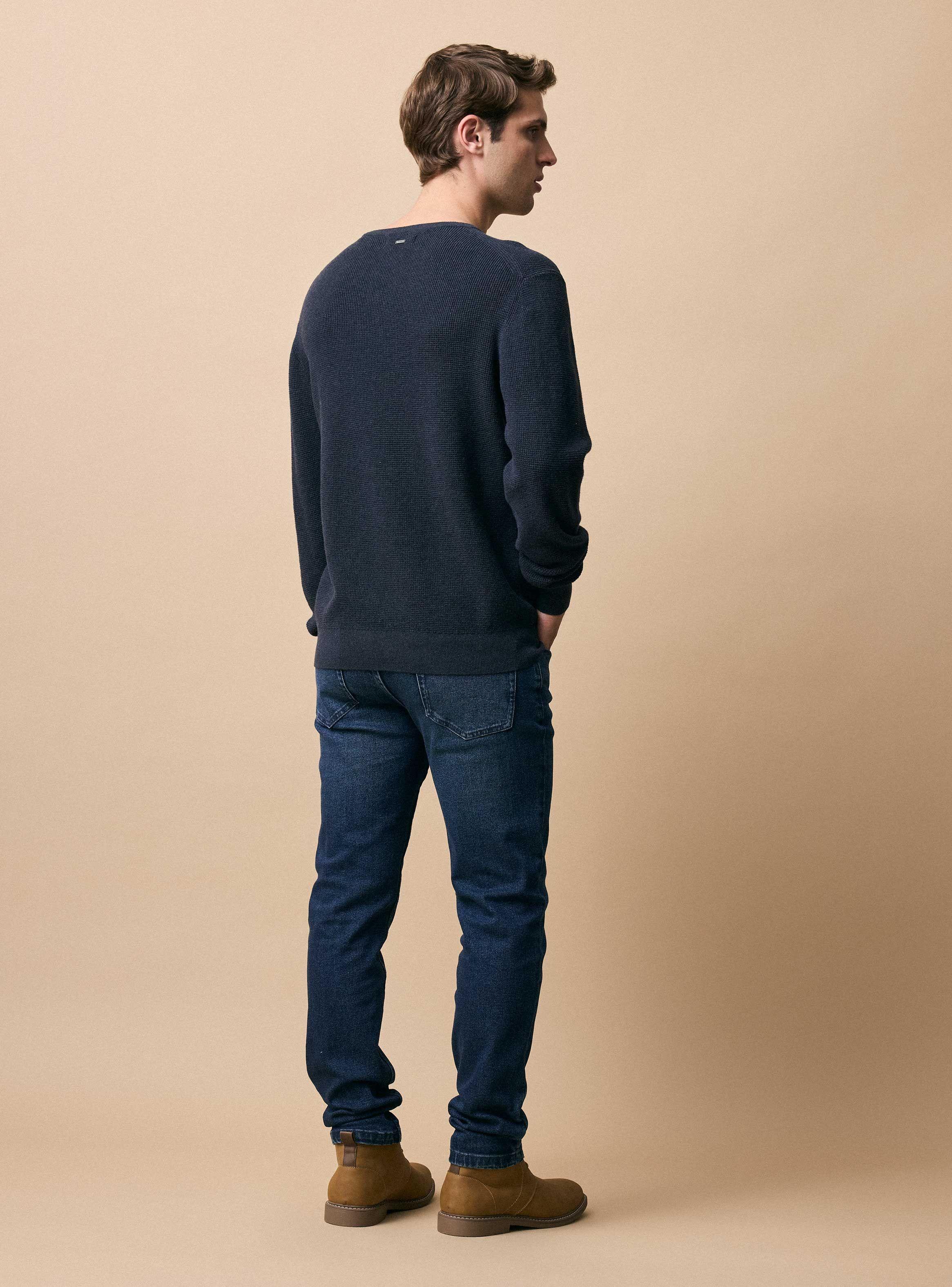 Sweater Cuello Redondo con Lana-5
