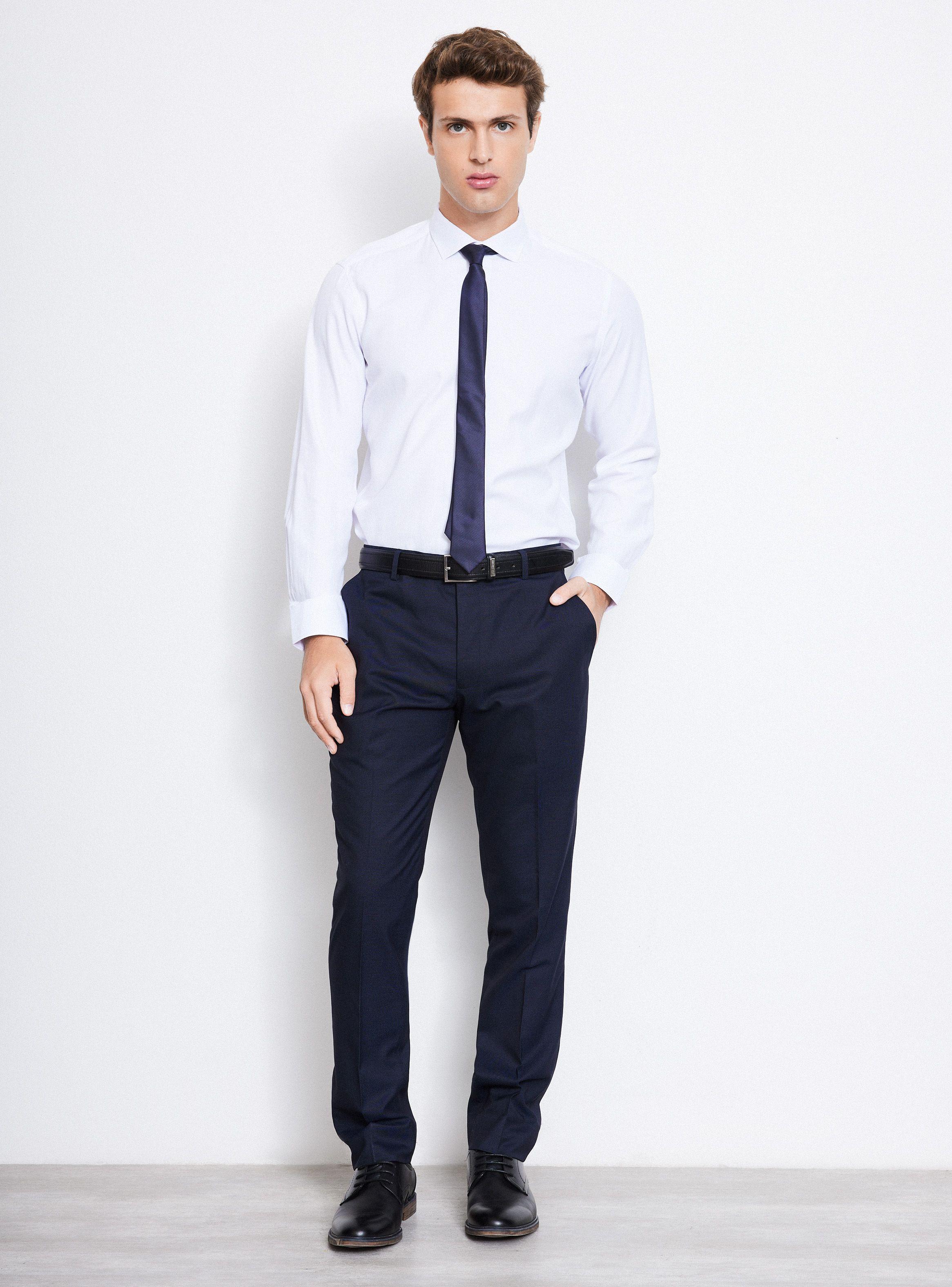 Camisa Slim Fit Textura y Fsias-4