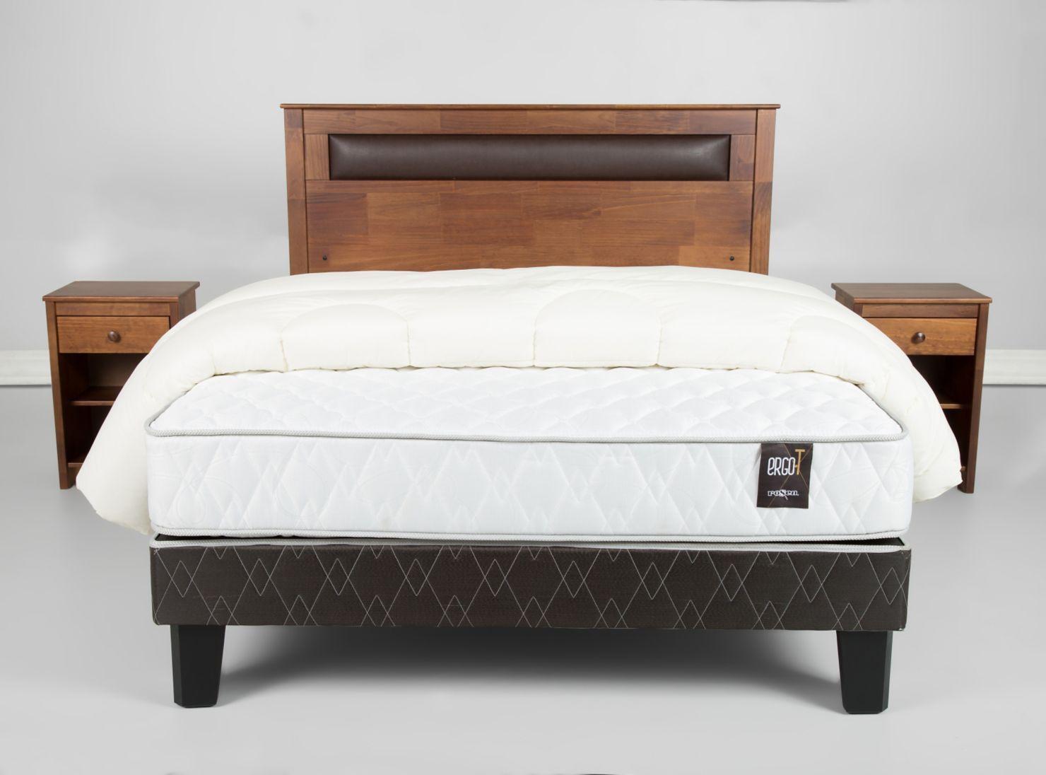 Cama Ergo T 2 Plazas + Set Ferrara + Plumón-0