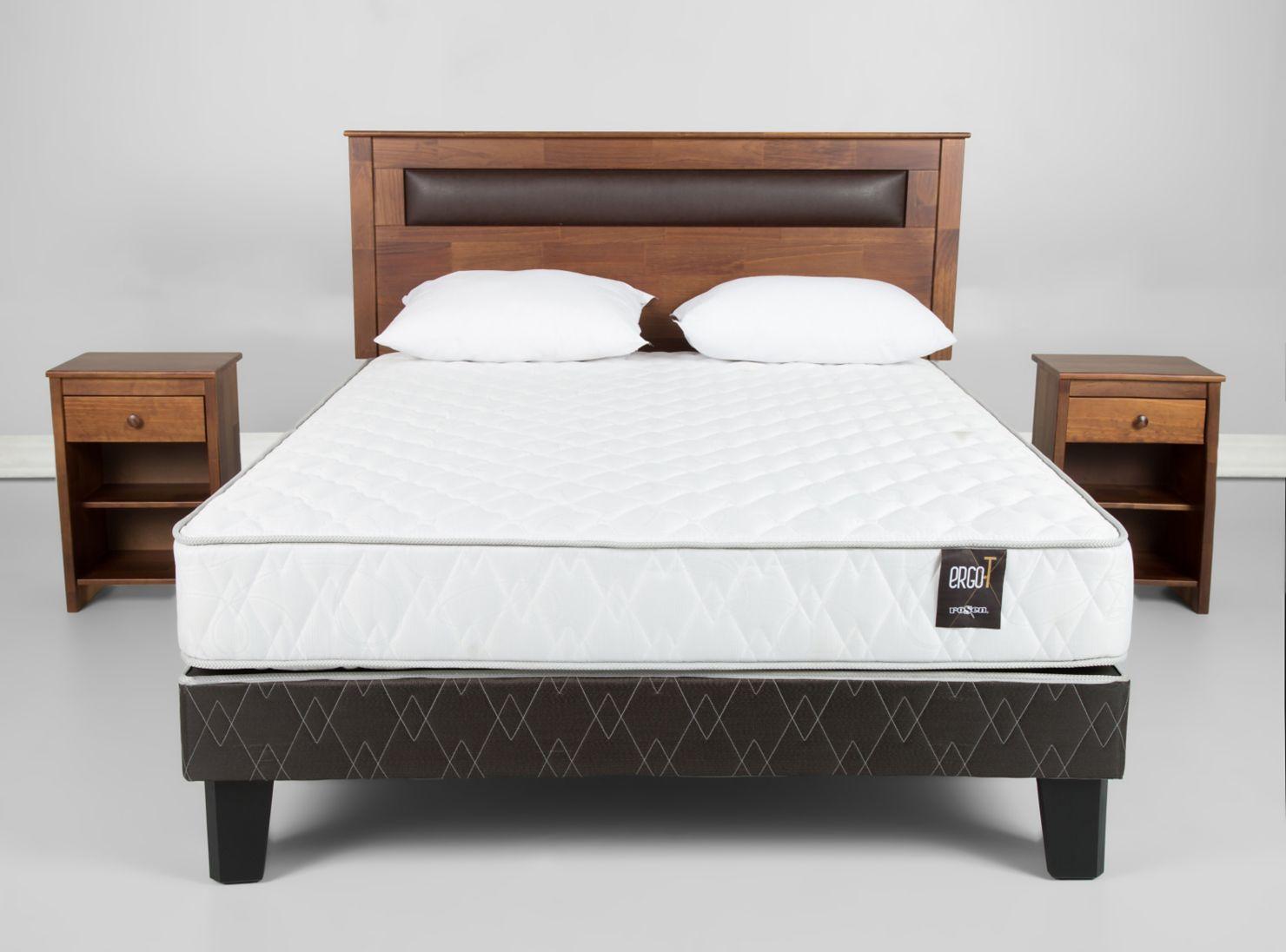 Cama Ergo T 2 Plazas + Set Ferrara + Almohadas-0
