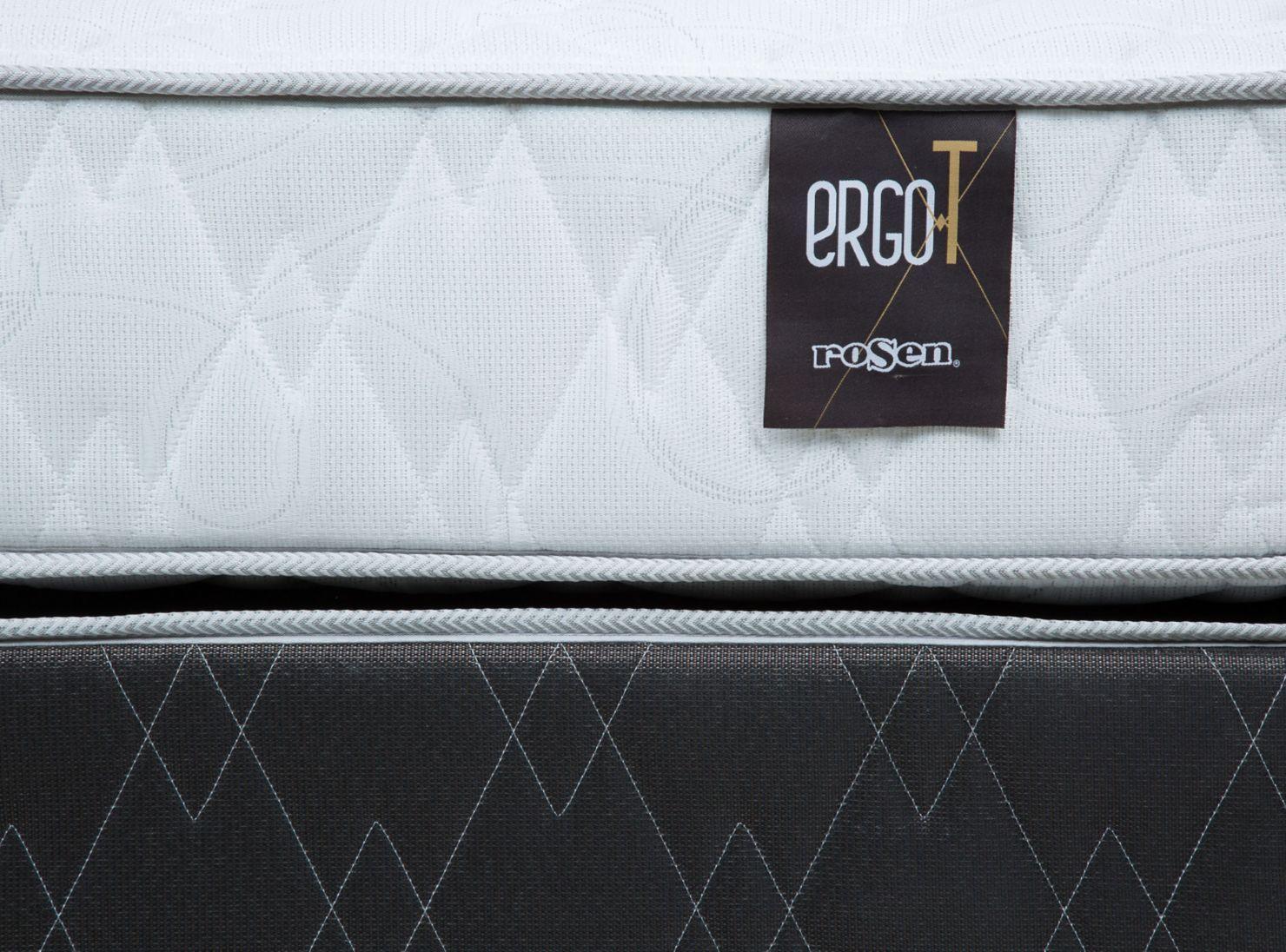 Box Spring Ergo T 2 Plazas Base Dividida + Set Ferrara + Almohadas-2