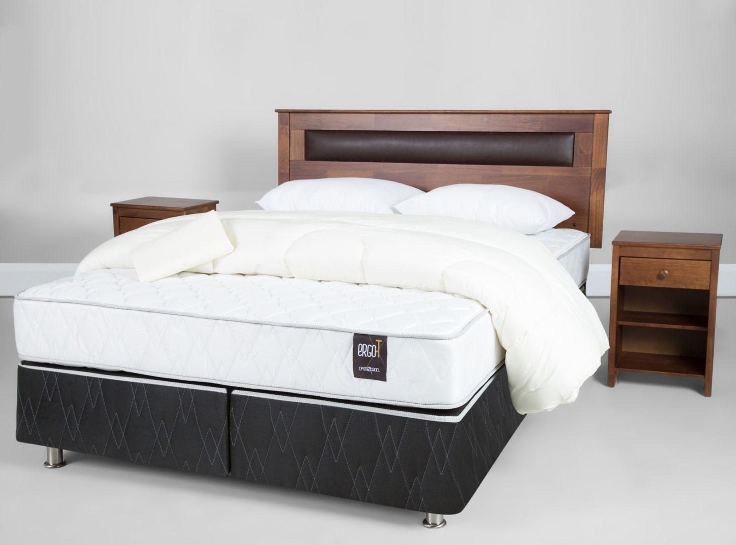 Box Spring Ergo T King Base Dividida + Set Ferrara + Set Textil-1