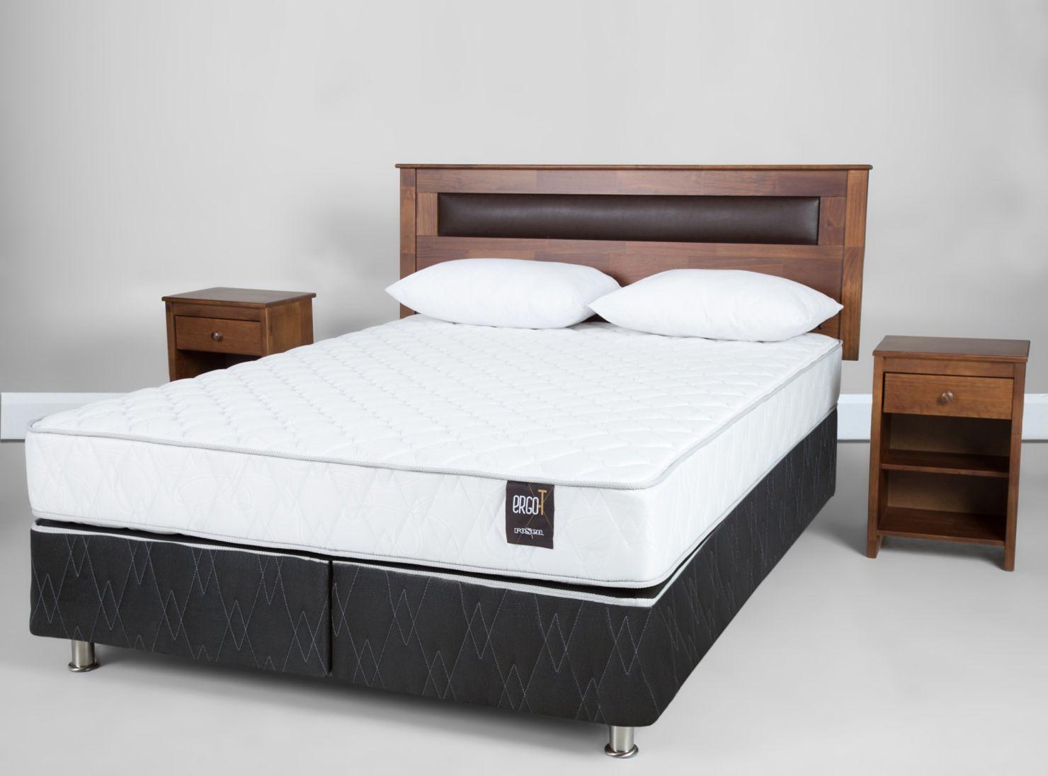 Box Spring Ergo T King Base Dividida + Set Ferrara + Almohadas-1