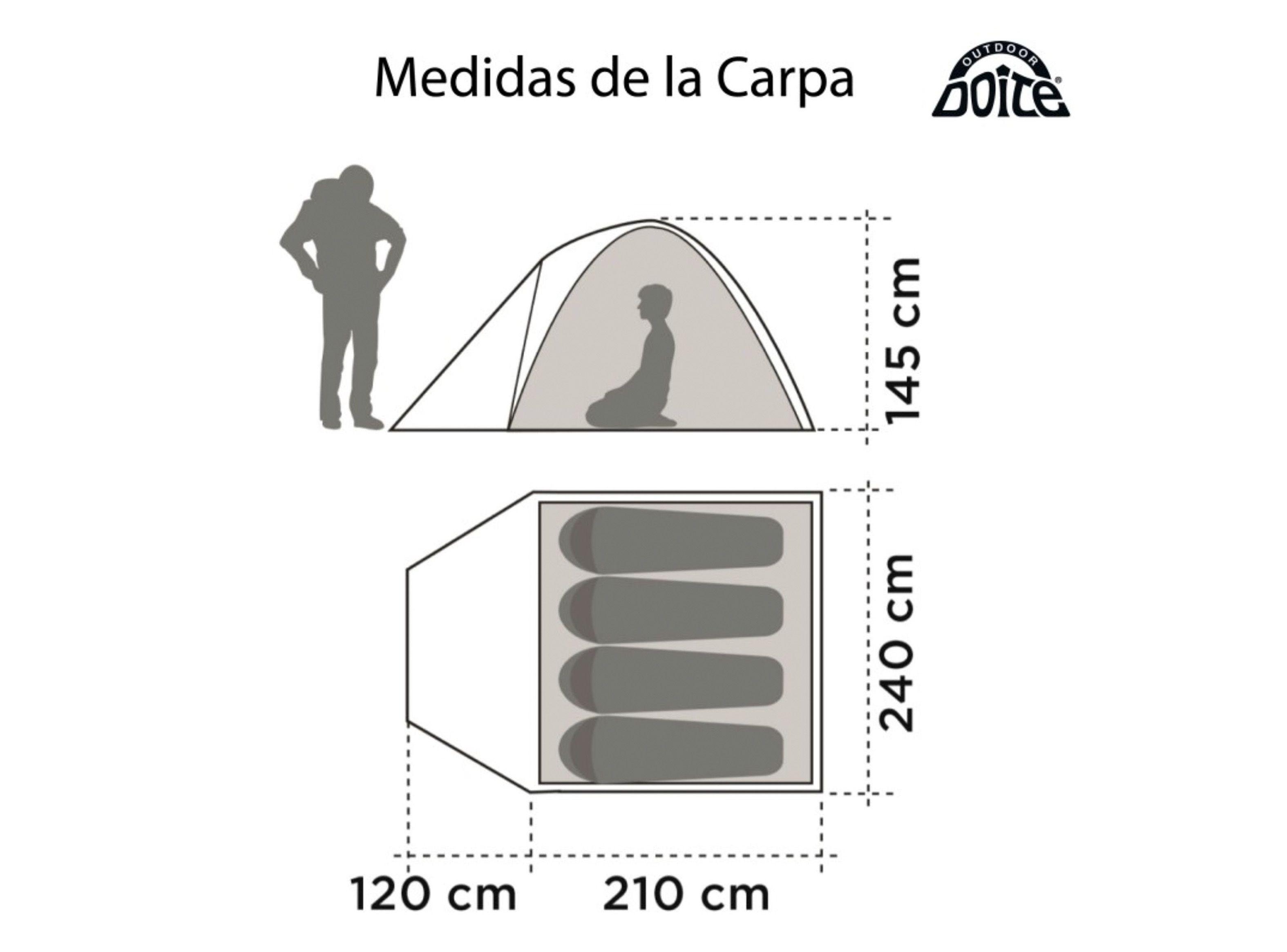 Carpa Doite 4 Personas Pro Hi Camper sl 4-2