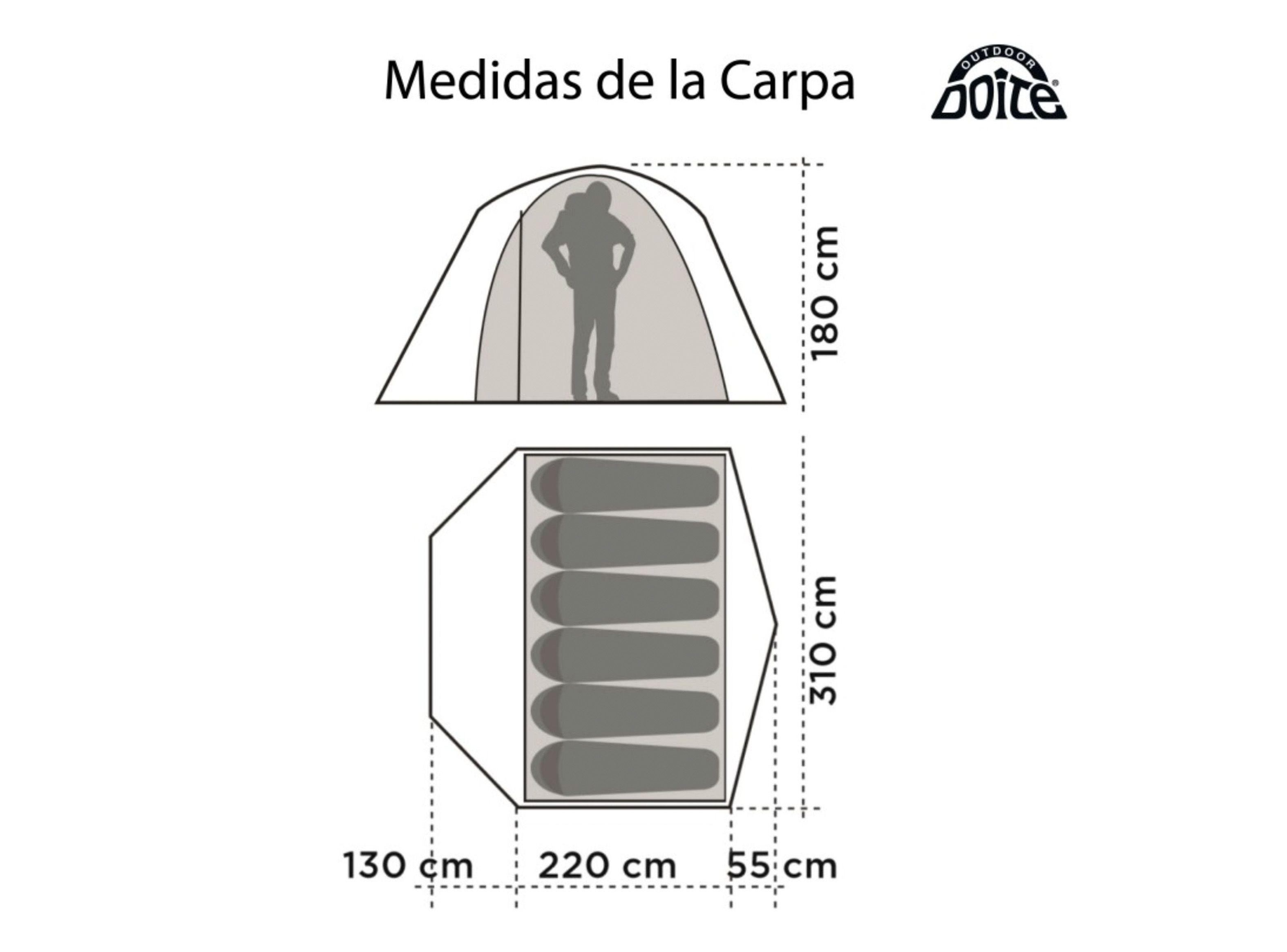 Carpa Doite 6 Personas Hi Camper Sl 6-2