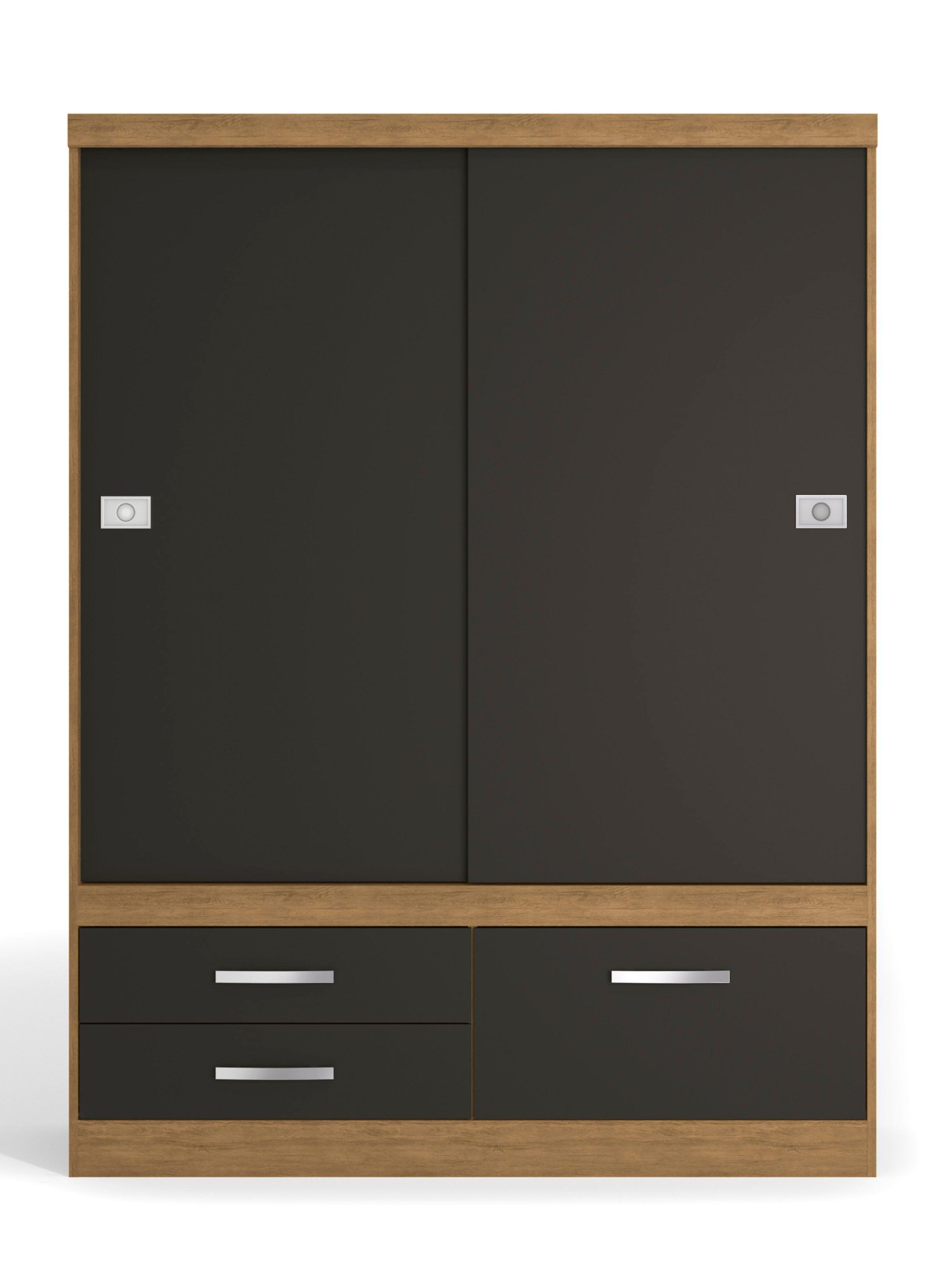 Clóset S582 2 Puertas Correderas 3 Cajones-3