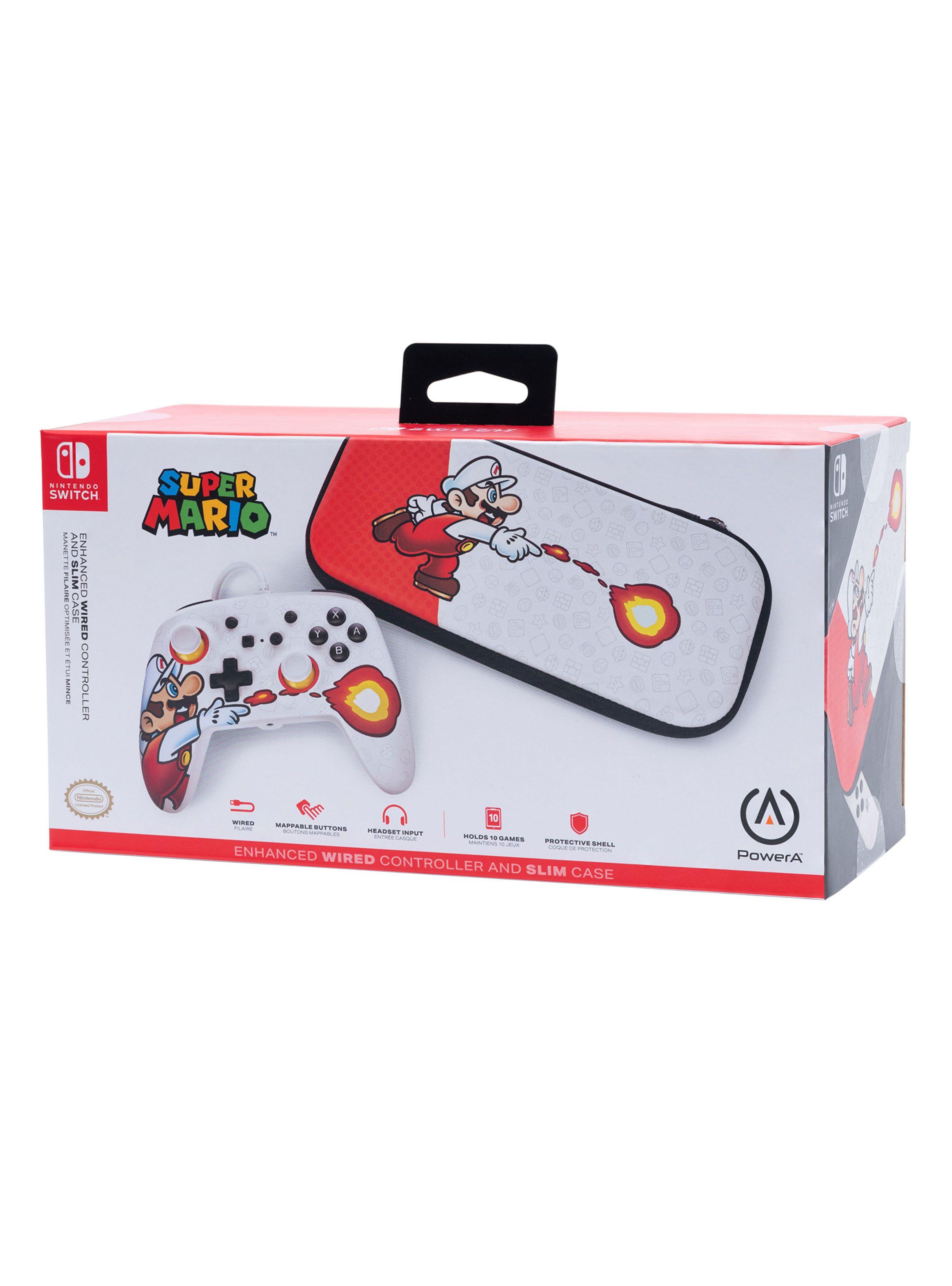 Control Nintendo Switch + Case Mario Fireball-4