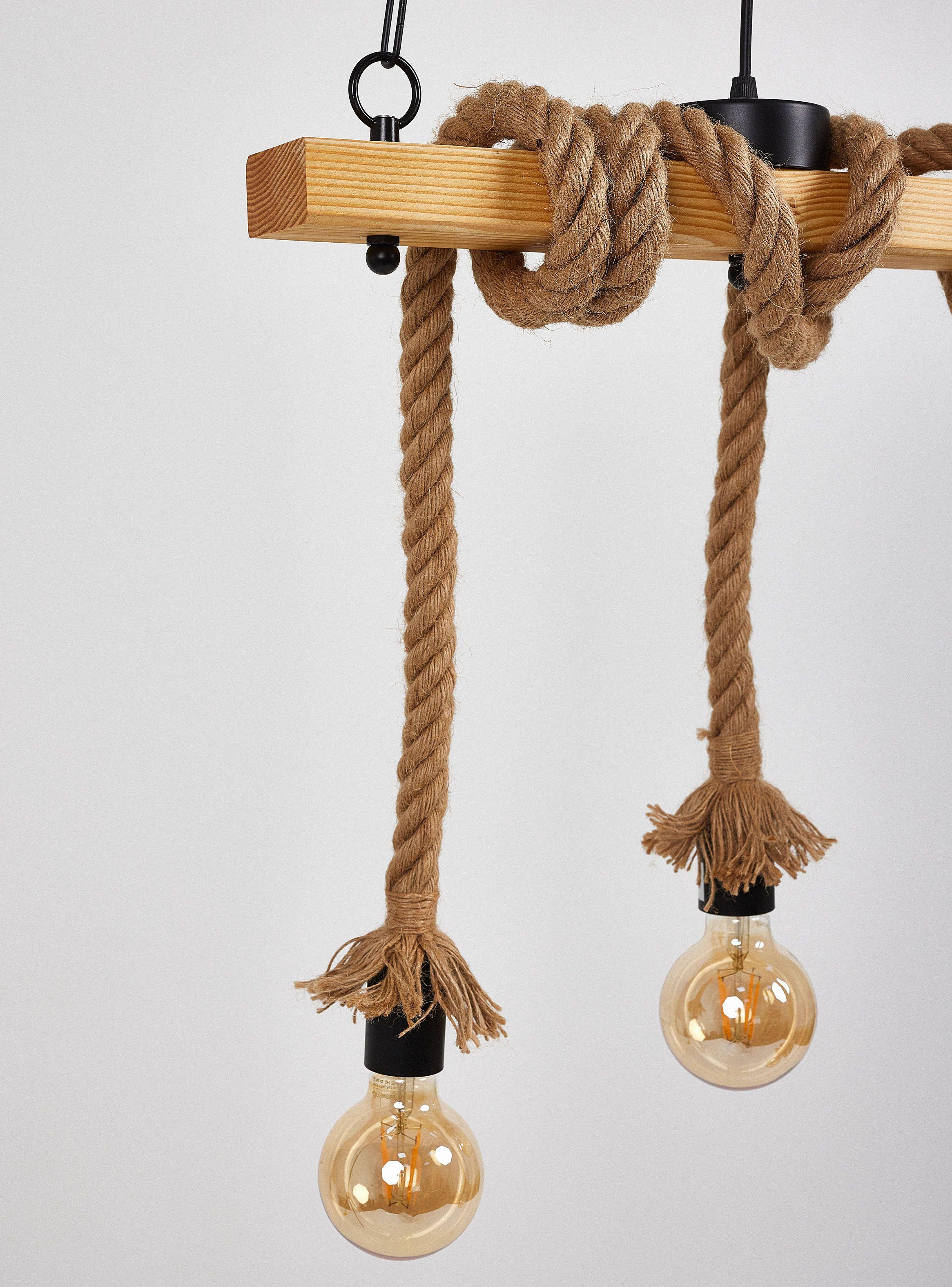 Lámpara Colgar 3 Luces Rope 2.0 E27-2