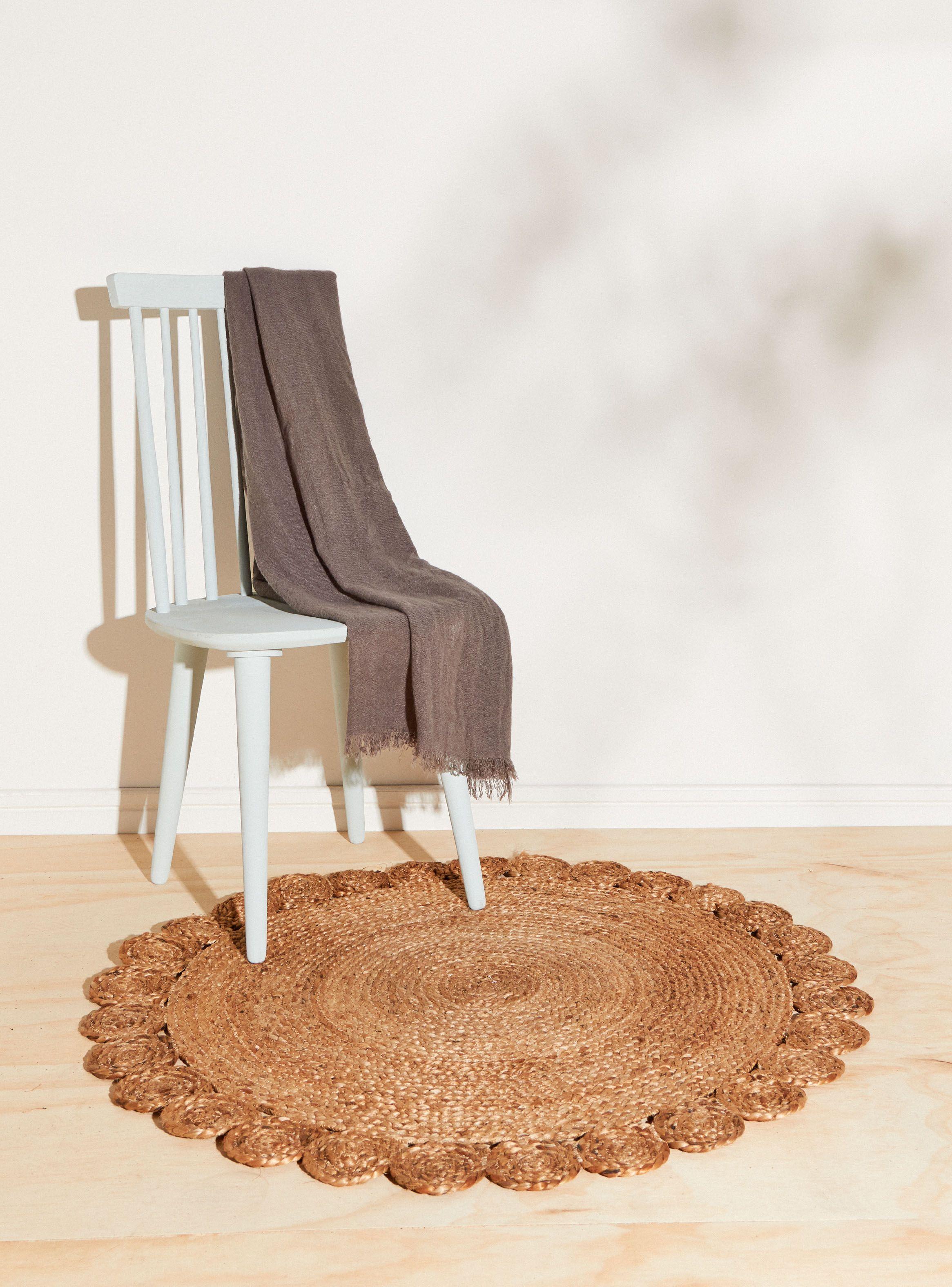 Alfombra Redonda Yute Emilia 100 cm Sarah Miller-1