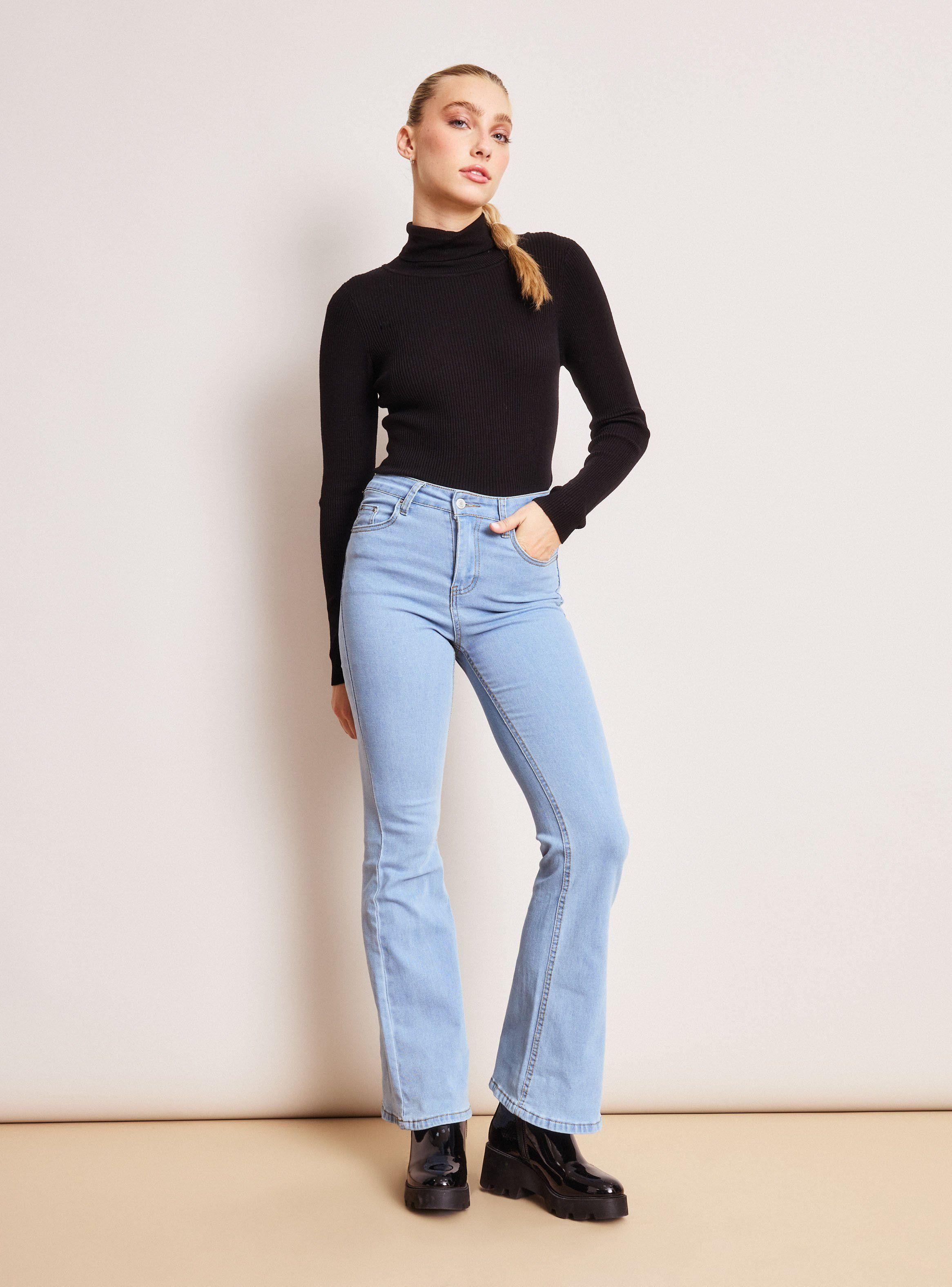 Jeans Flare Lavados Vintage-4