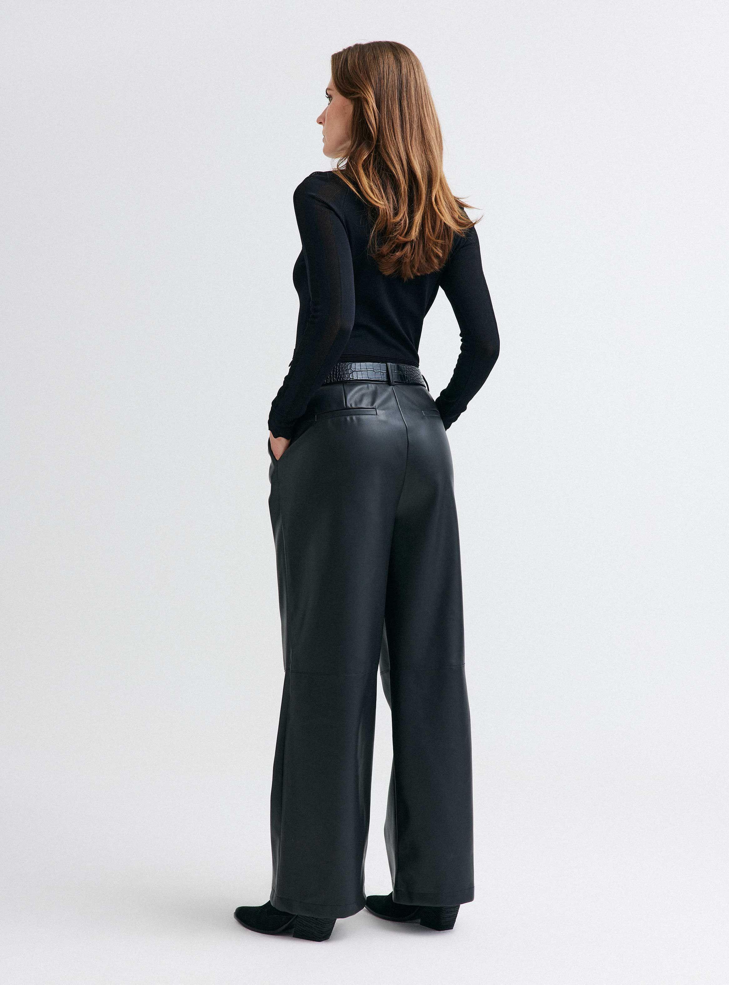Pantalón Tiro Alto Pinzados-5
