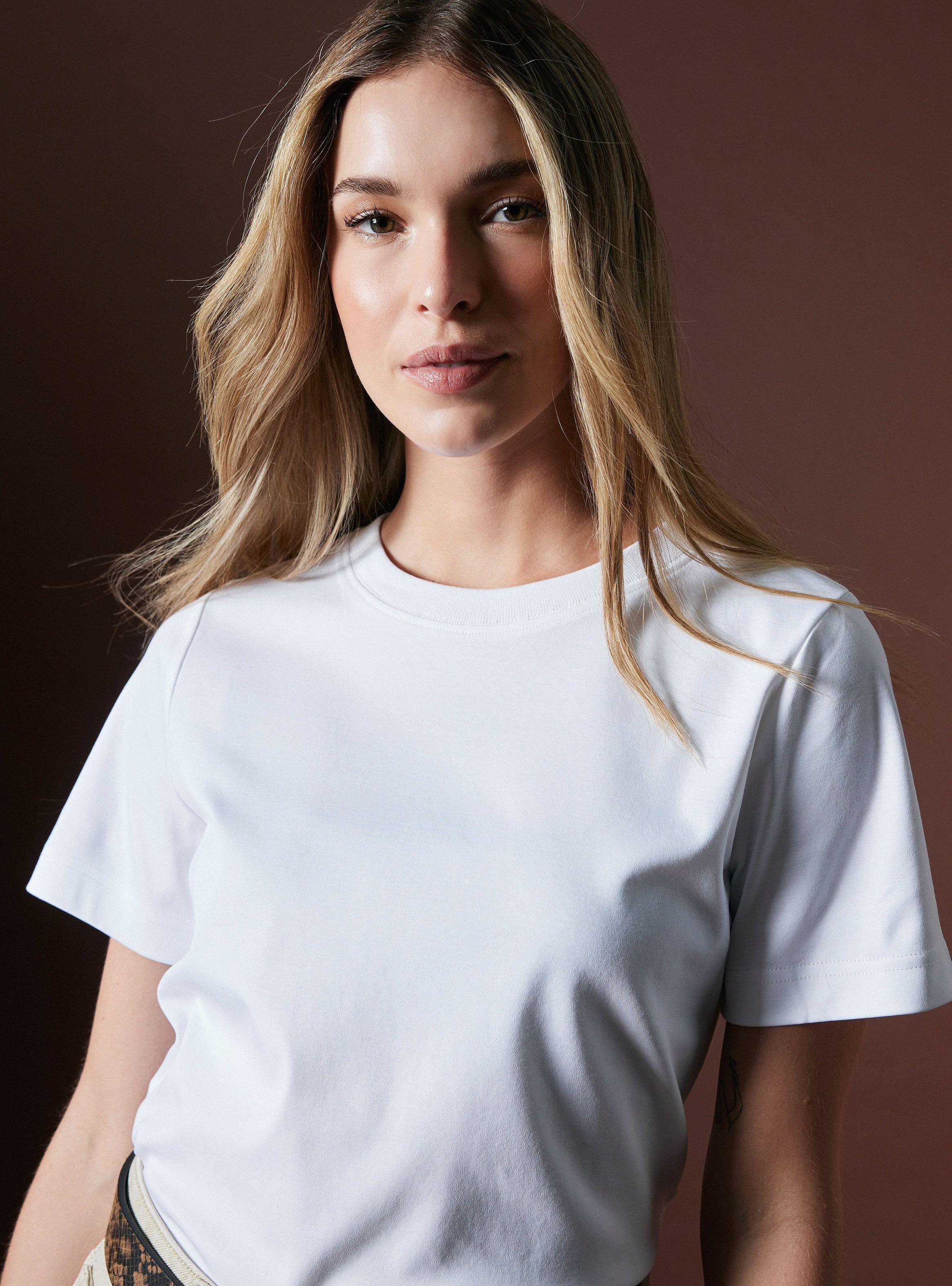 Polera Colaboración María Pombo de Algodón Mercerizado-2