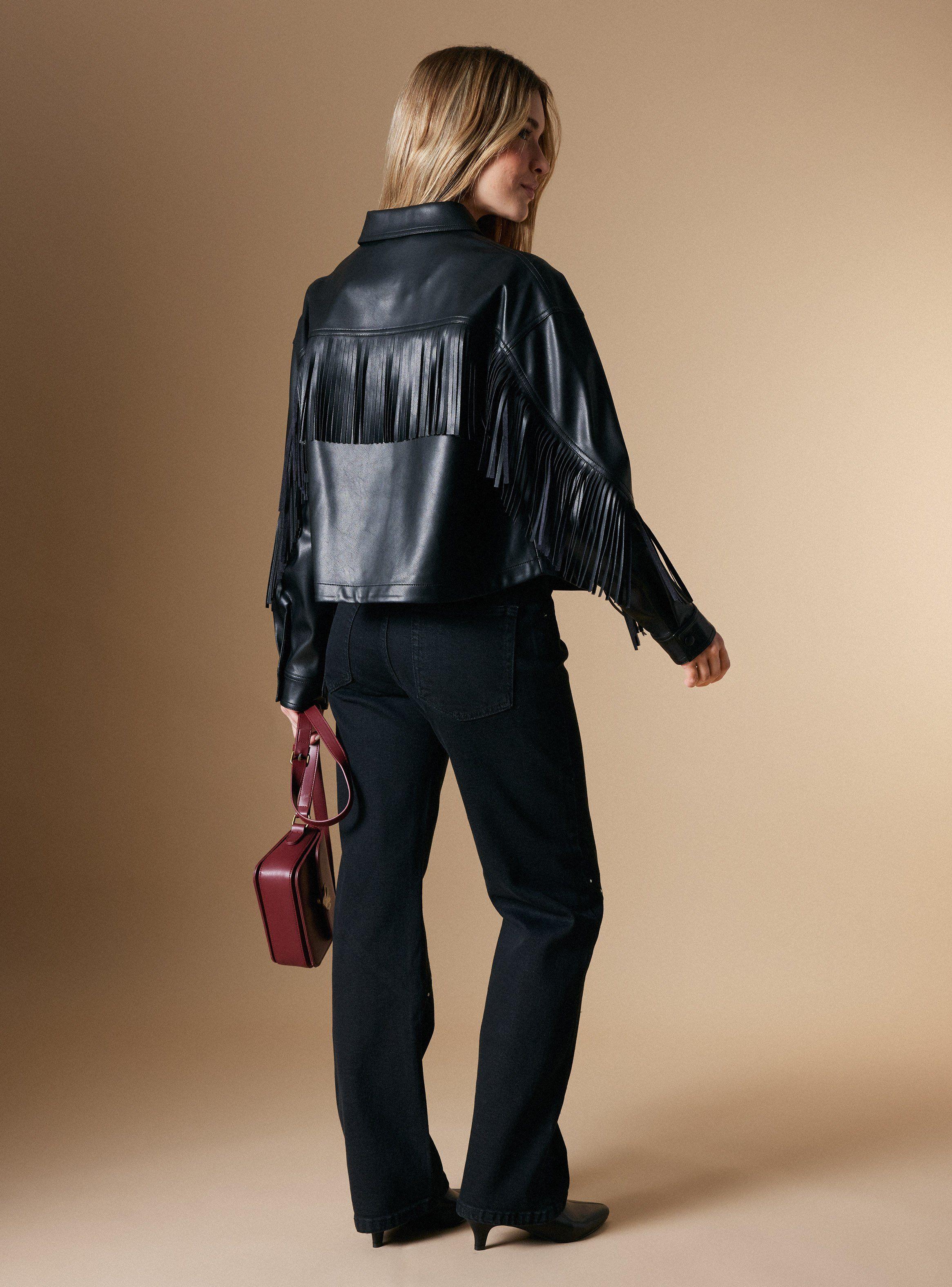 Chaqueta con Flecos Colaboración María Pombo-5