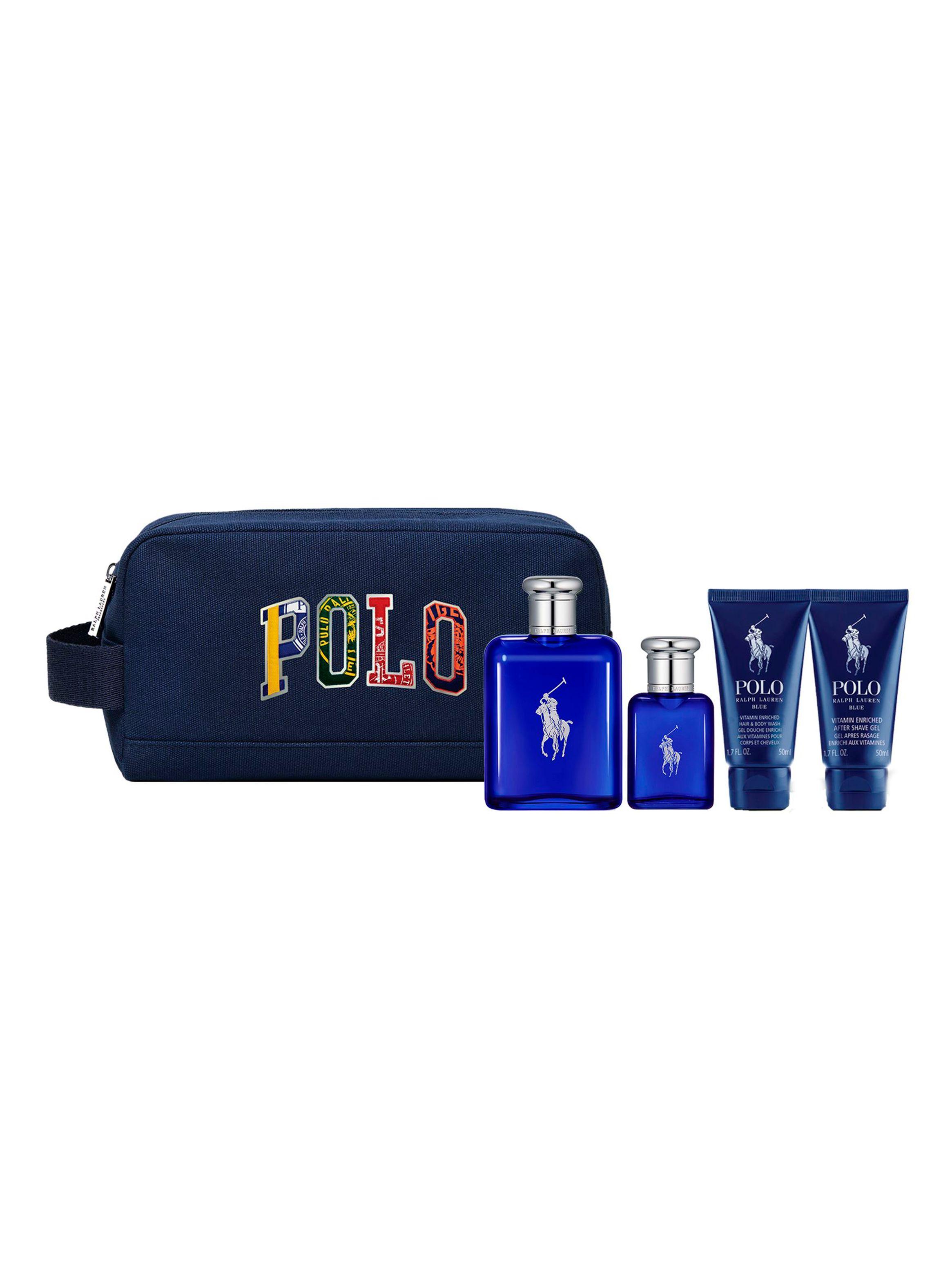 Set Perfume Polo Blue EDT Hombre 125 ml + 40ml + Shower Gel 50 ml + After Shave 50 ml Ralph Lauren-1