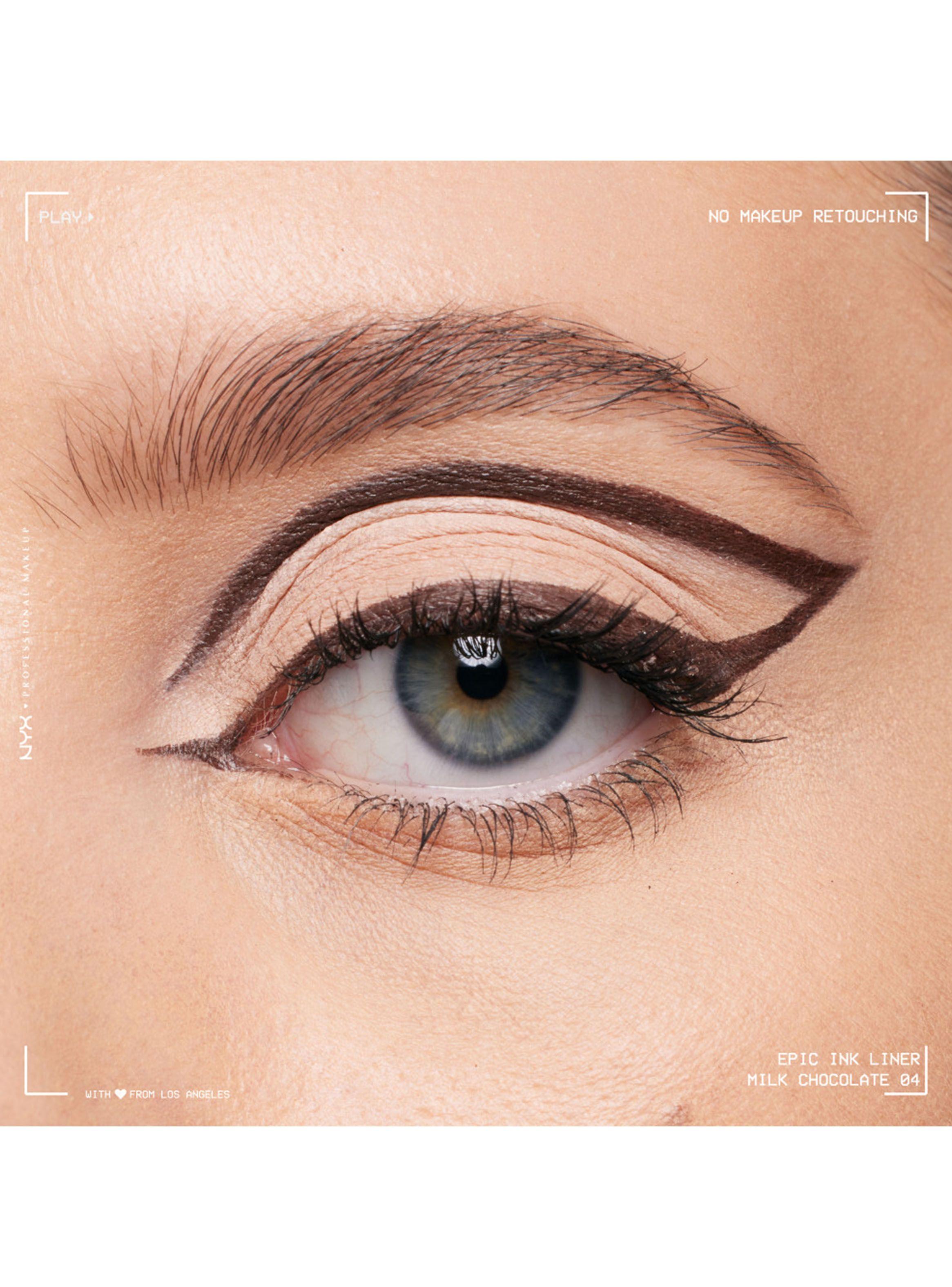 Delineador de Ojos Nyx Epic Ink Liner Milk Chocolate 1 ml-3