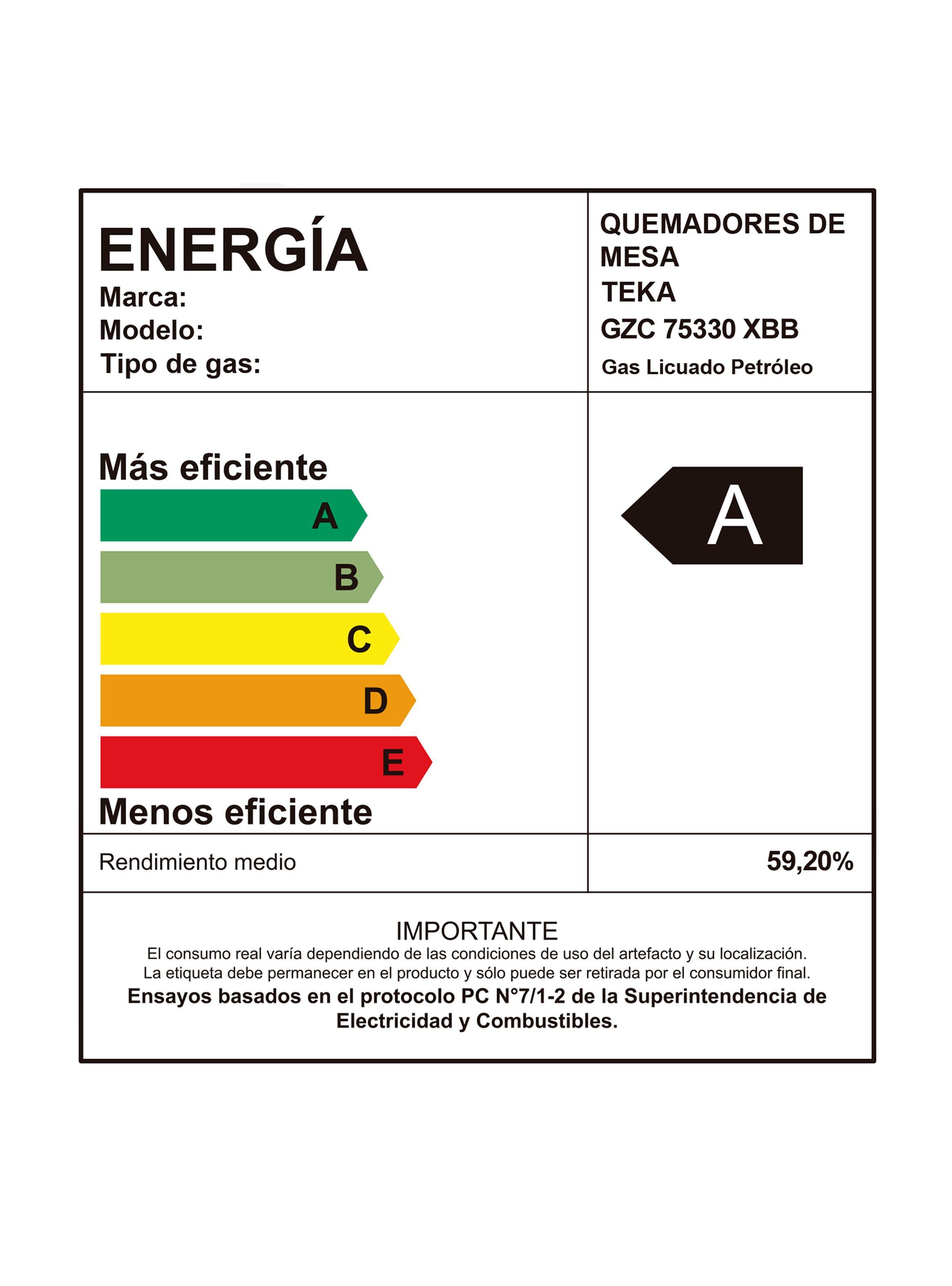 Cocina Cristal Gas GZC 75330 XBB WH Blanco-6