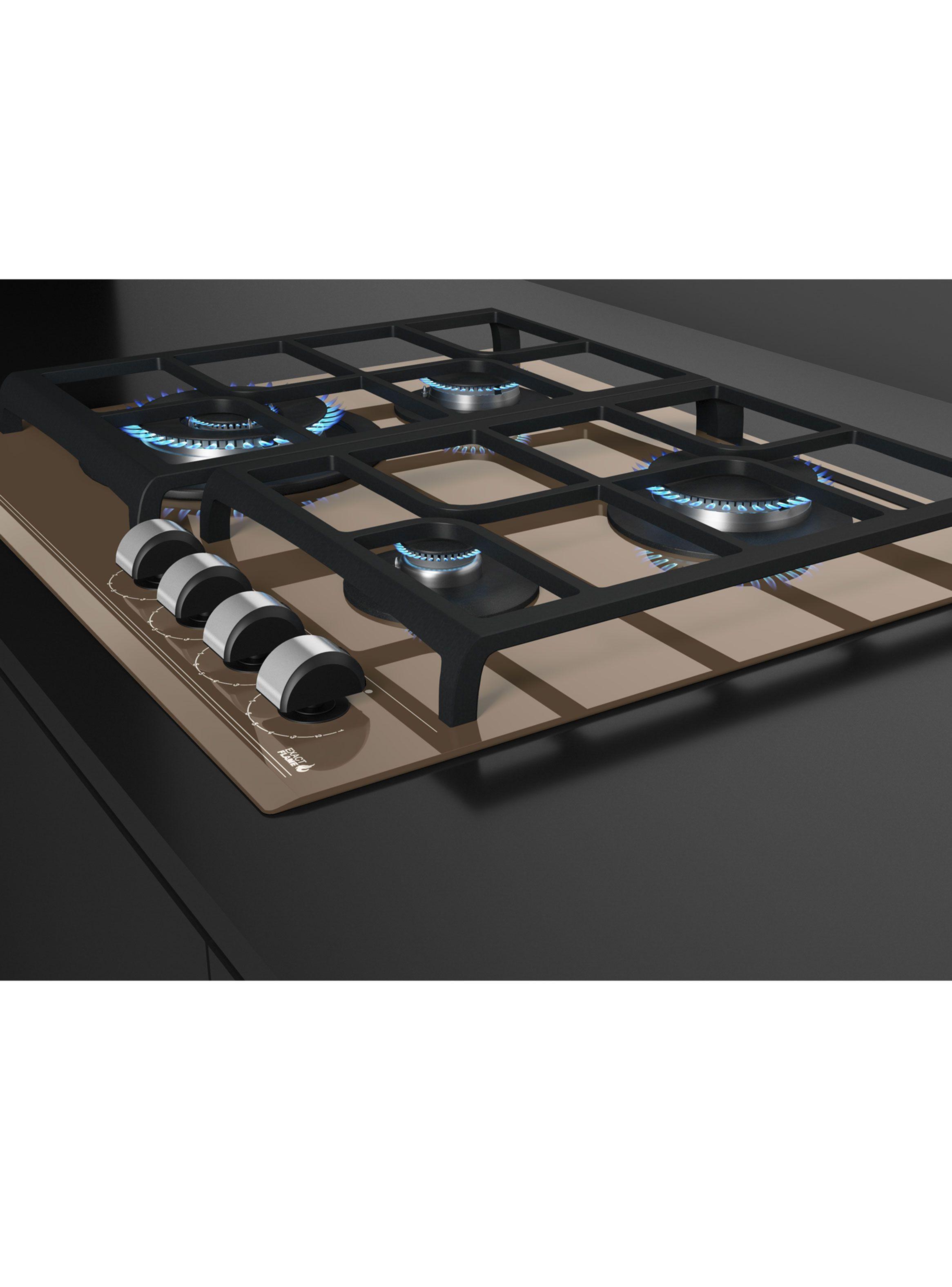 Cocina Cristal Gas GZC 64320 XBB LB Café-5