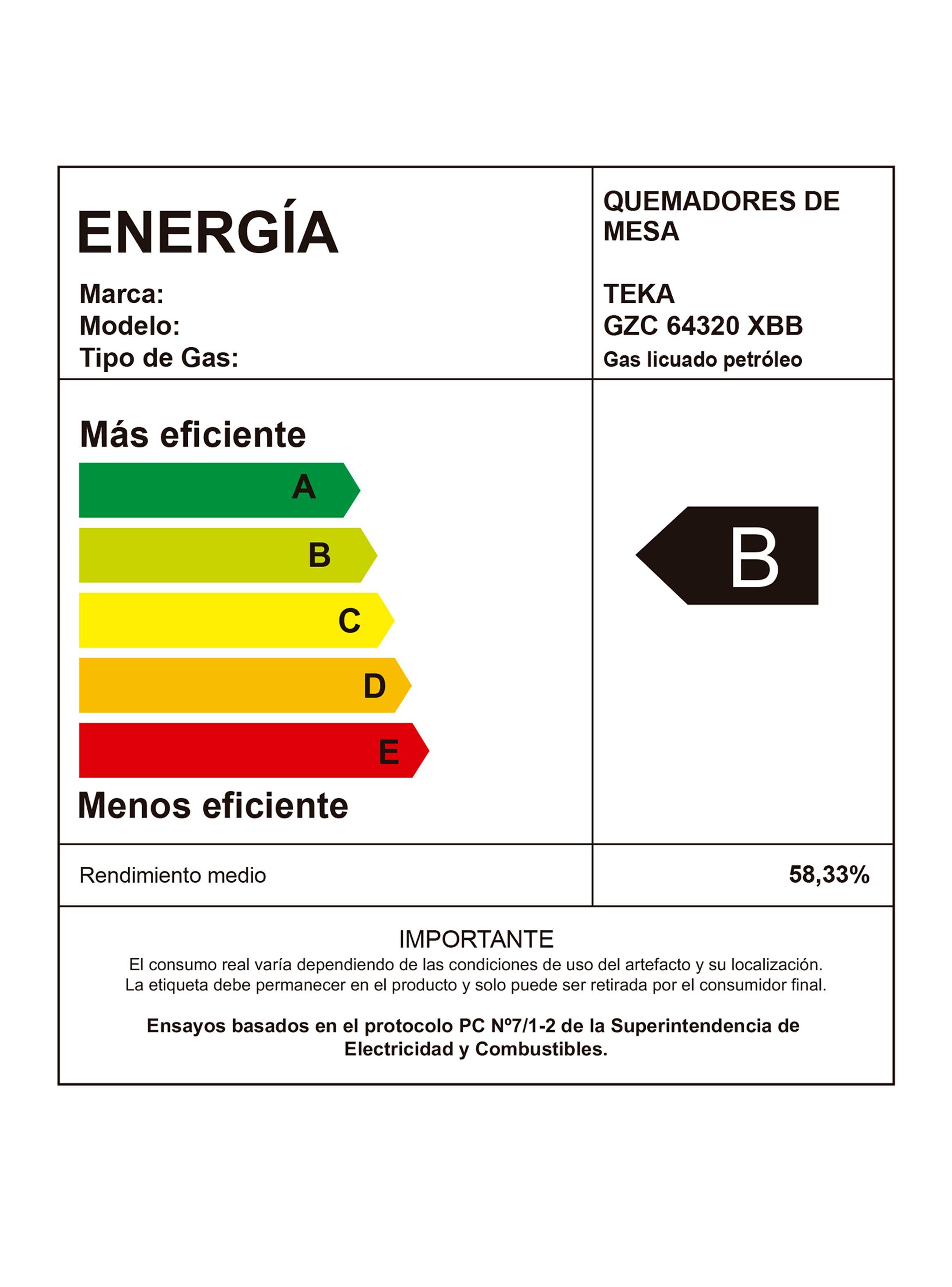 Cocina Cristal Gas GZC 64320 XBB LB Café-6