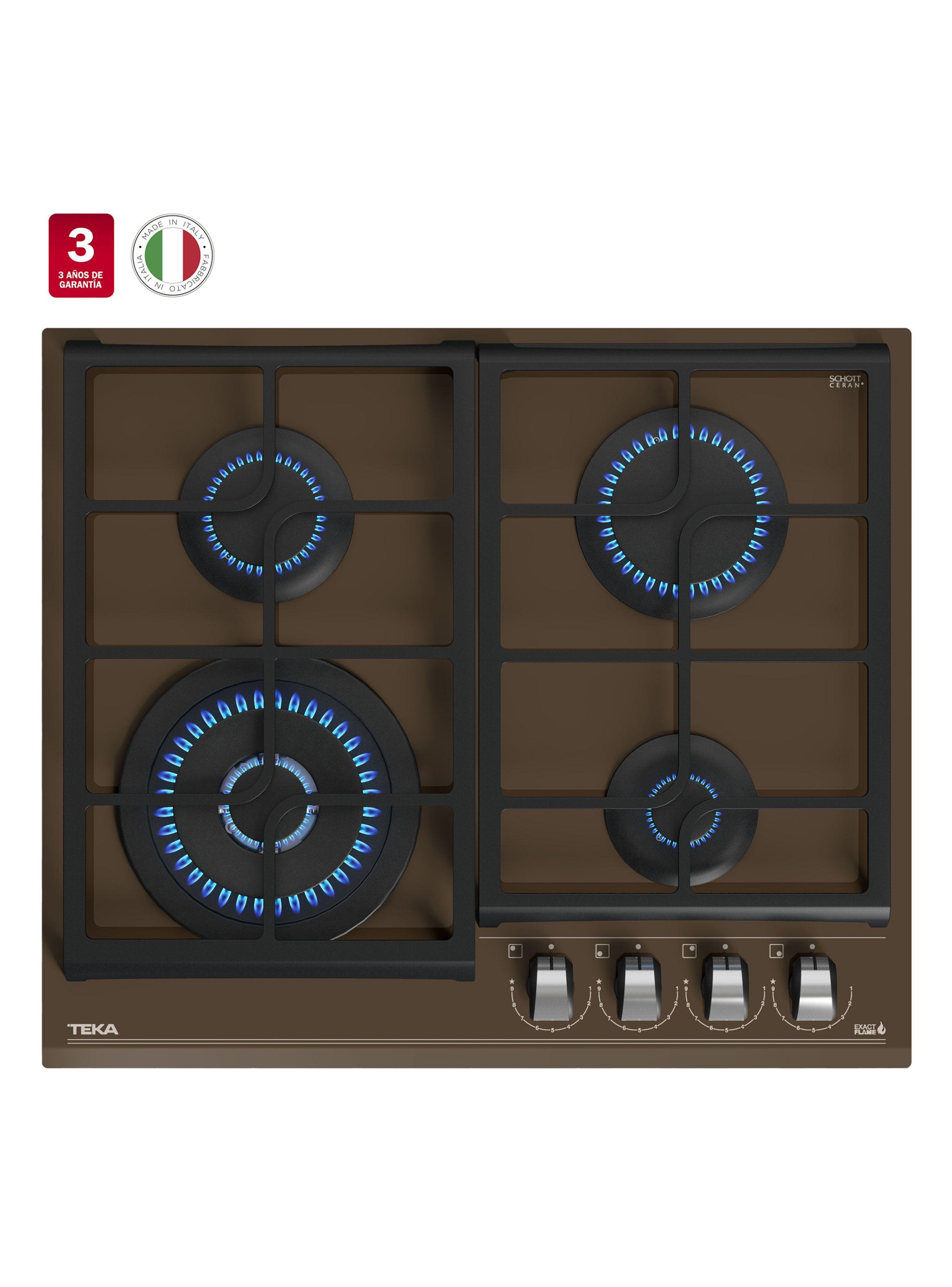 Cocina Cristal Gas GZC 64320 XBB LB Café-2