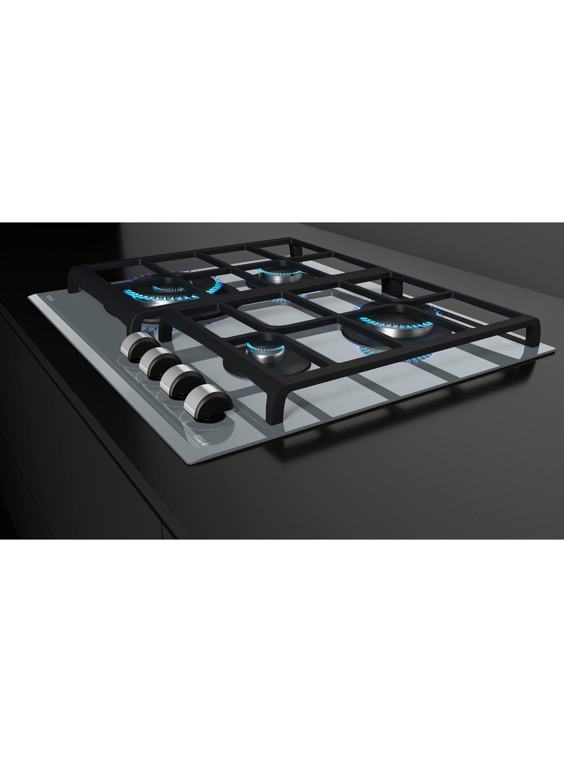 Cocina Cristal Gas GZC 64320 XBB ST Gris-4
