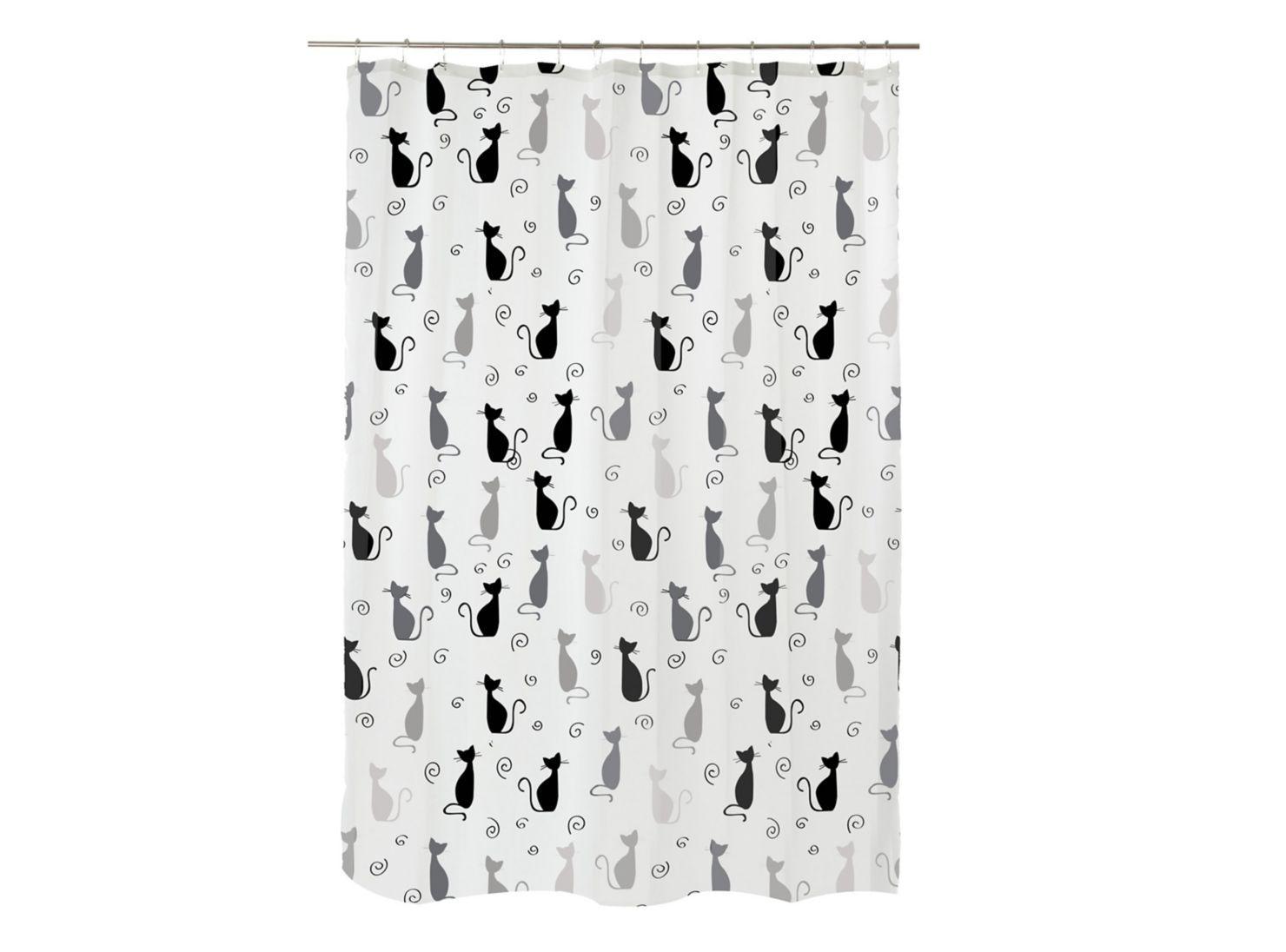 Cortina de Baño Micro Cat Aspen 180 x 180 cm-0