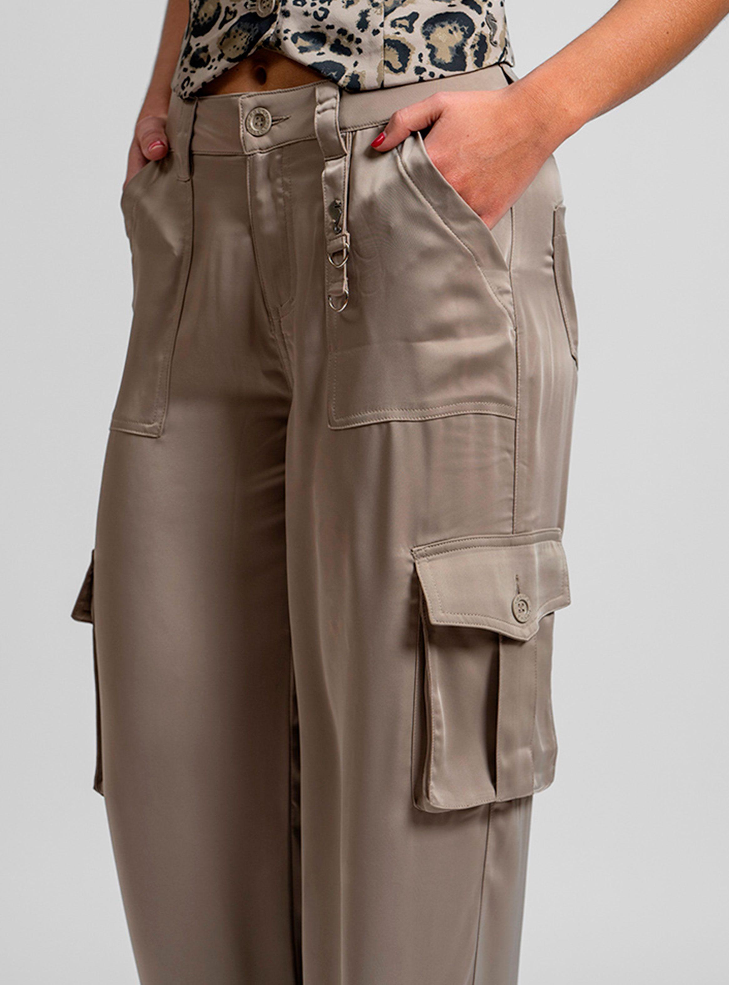 Pantalón Luzia Satín Beige-2