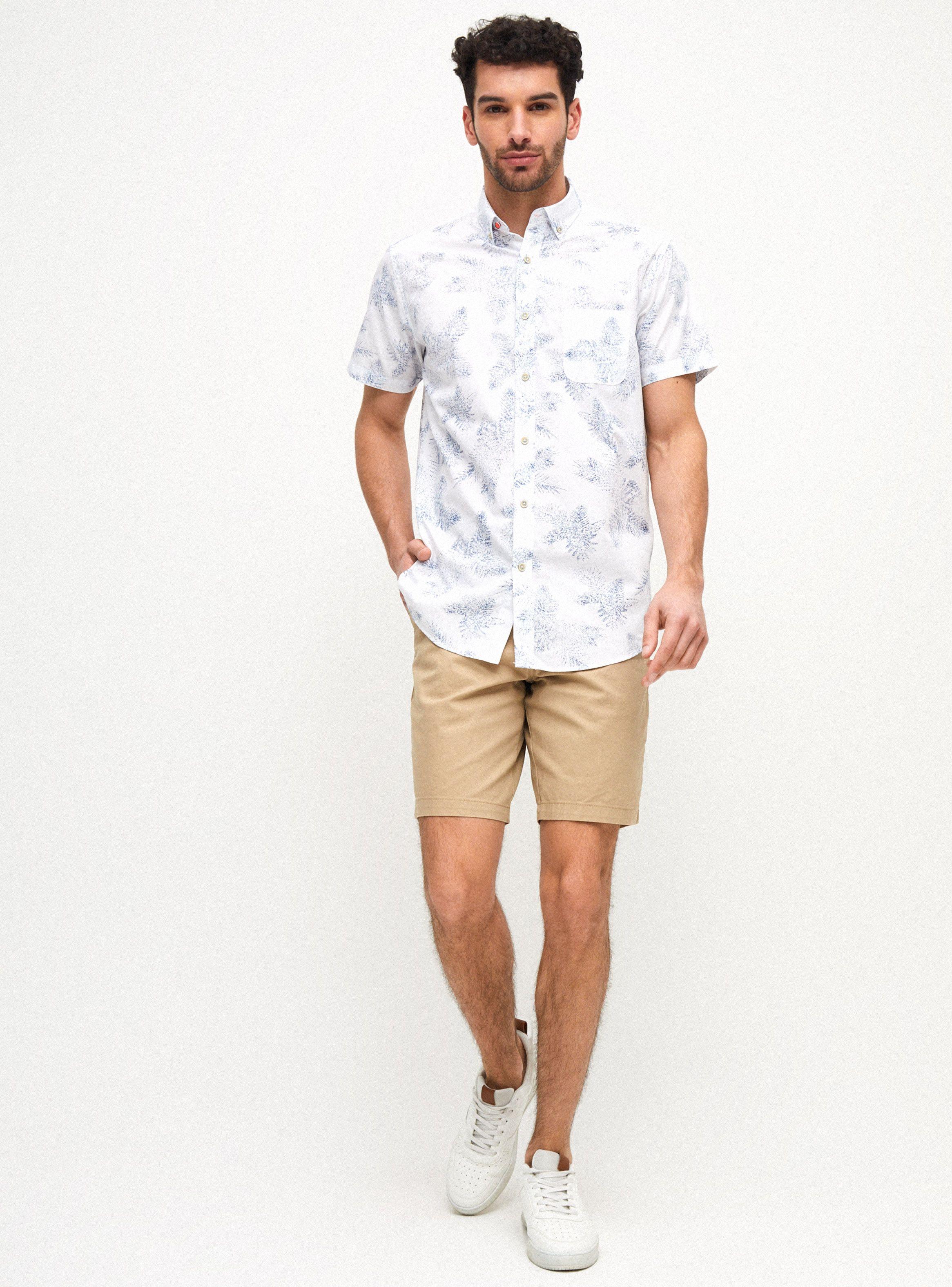 Camisa Mini Print Manga Corta Button-3