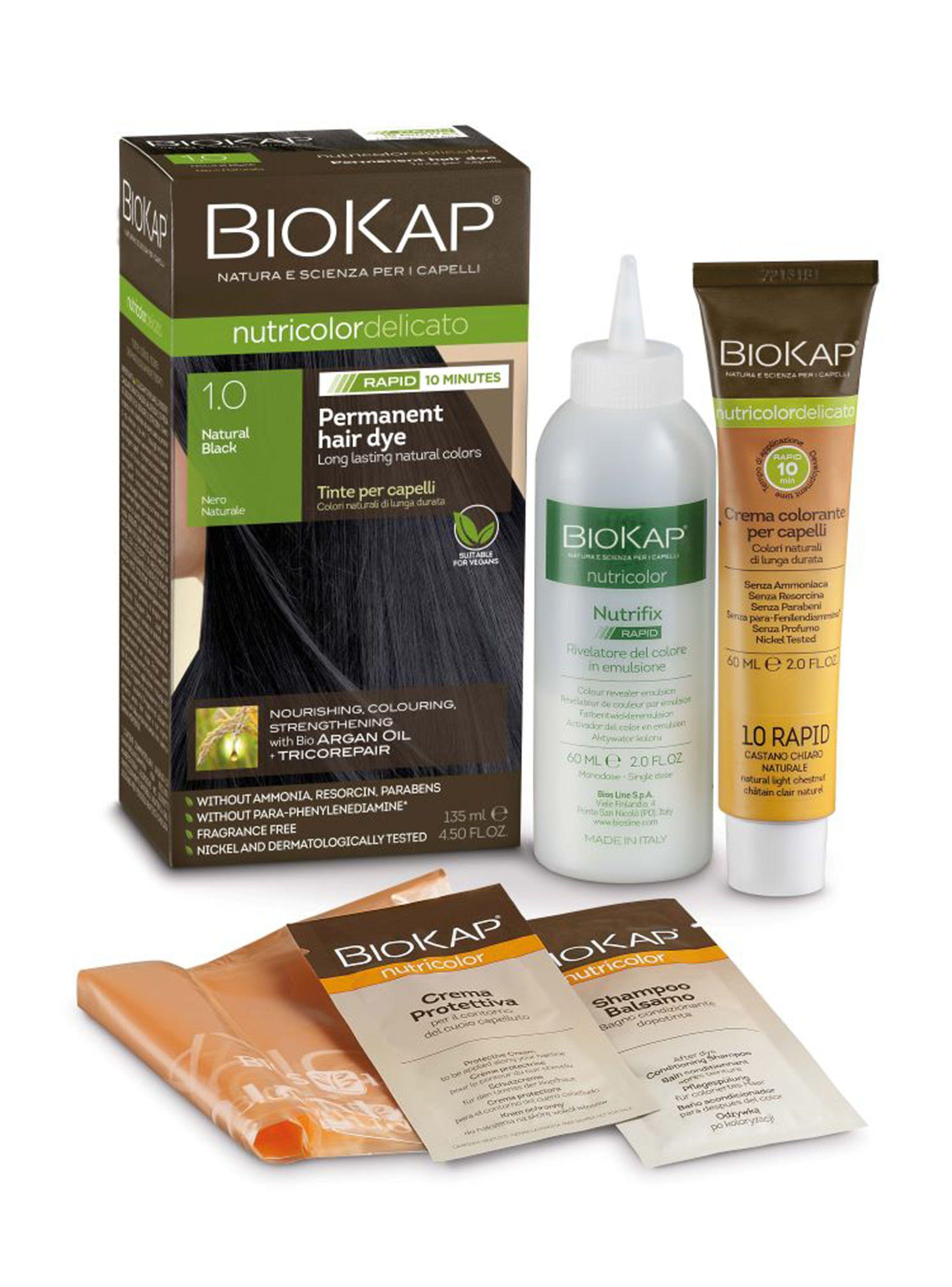 Tintura Biokap Cabello 1.00 Rapid Negro 135 g-0