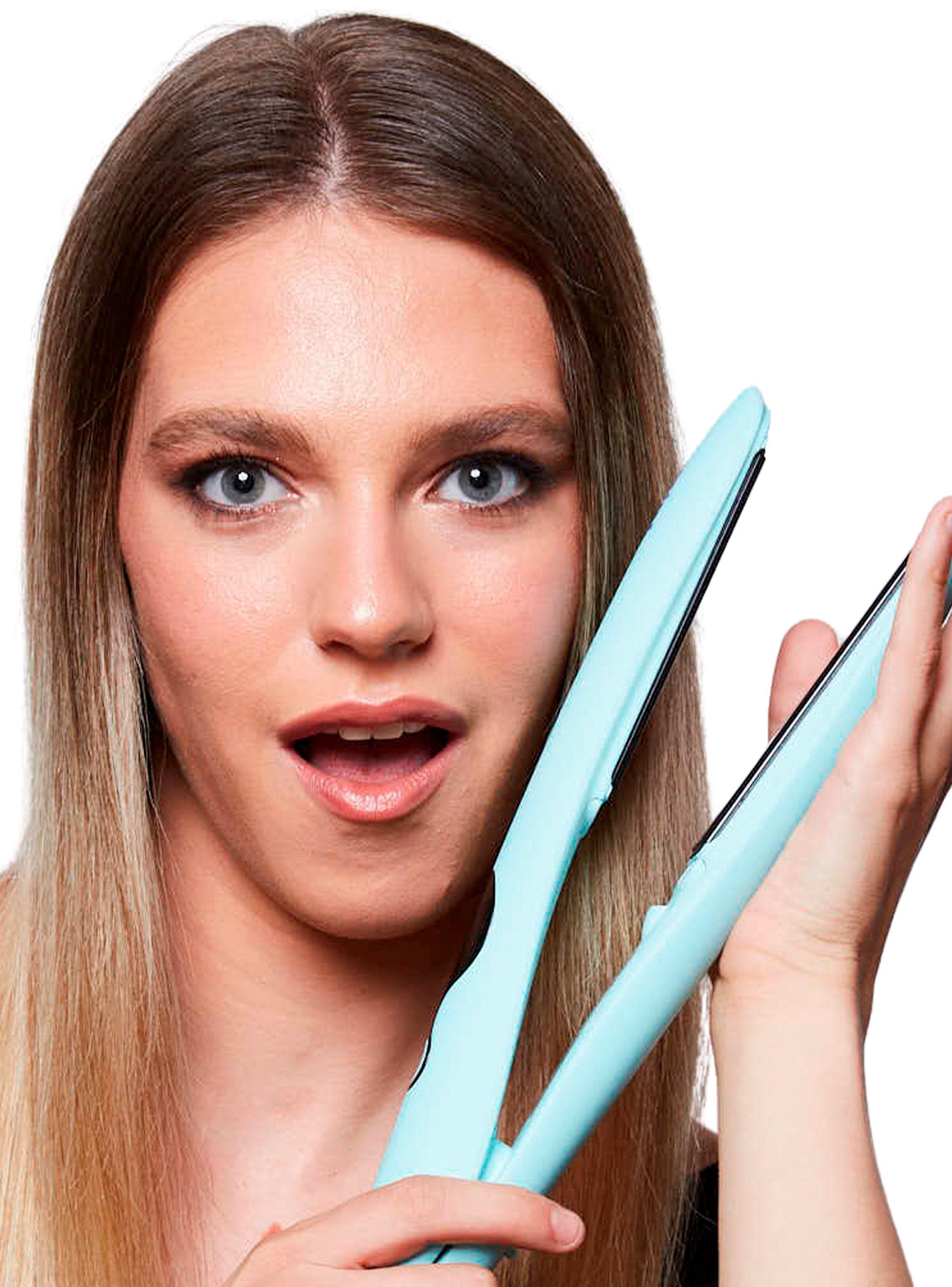 Alisador de Pelo Digital Ceramic Turmalina Dual V Turquesa-4