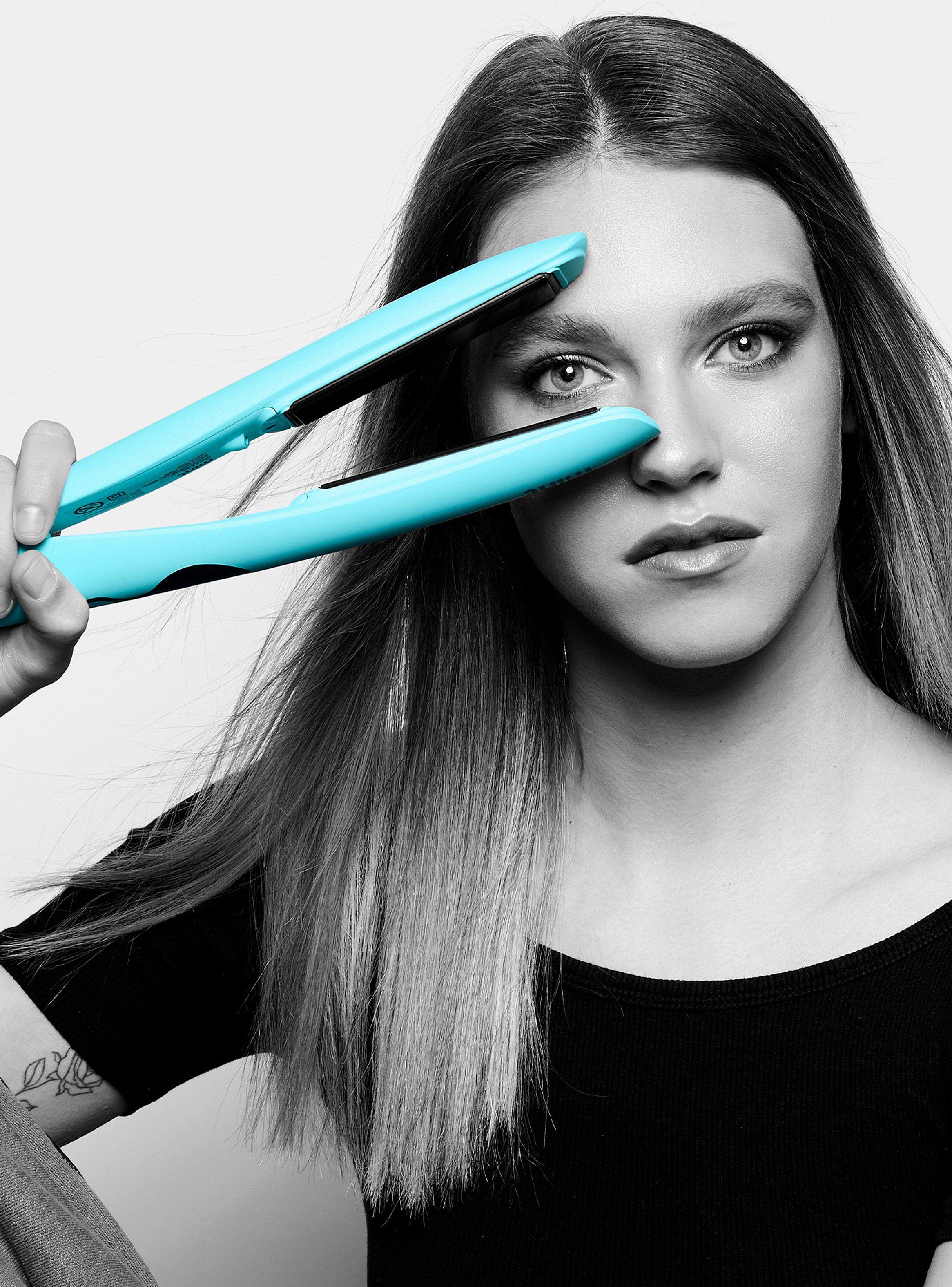 Alisador de Pelo Digital Ceramic Turmalina Dual V Turquesa-2