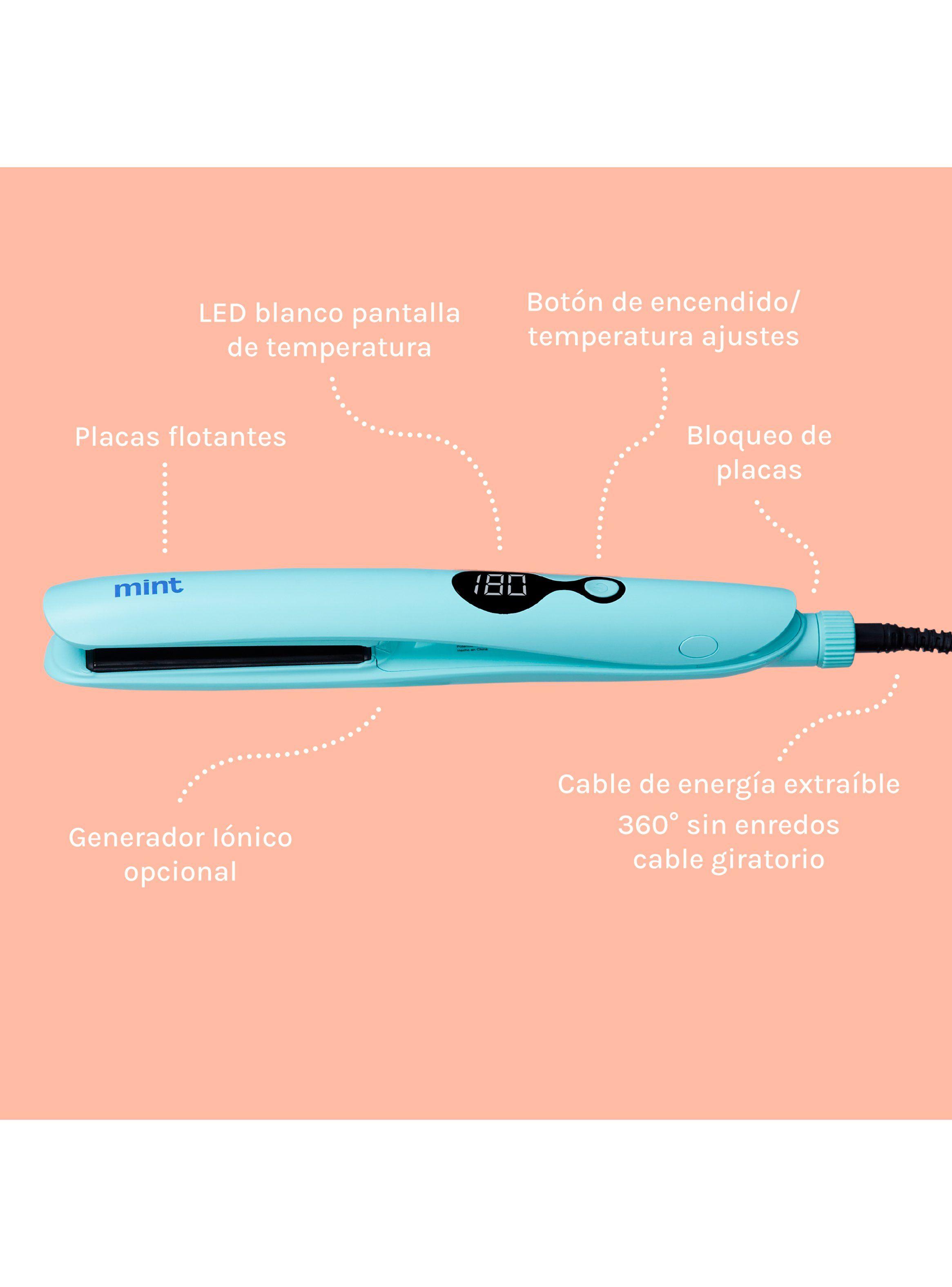 Alisador de Pelo Digital Ceramic Turmalina Dual V Turquesa-5