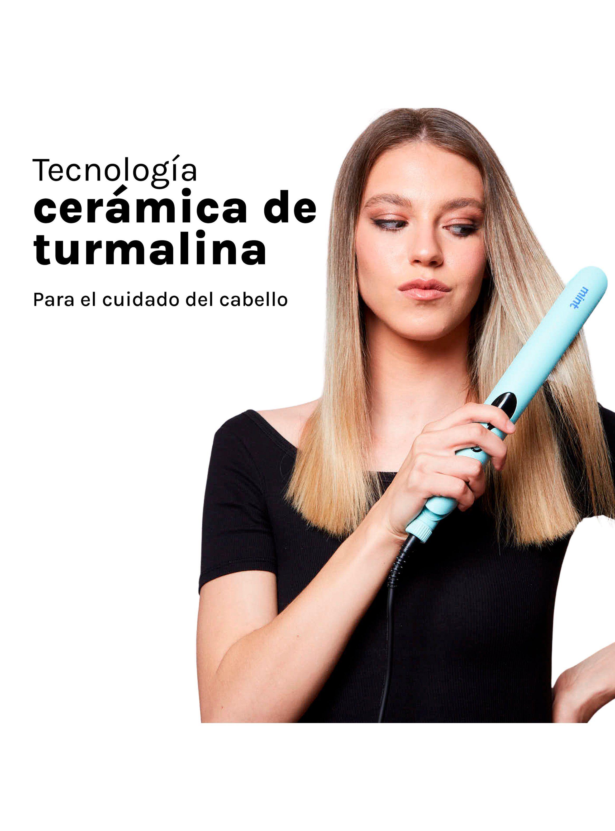 Alisador de Pelo Digital Ceramic Turmalina Dual V Turquesa-3