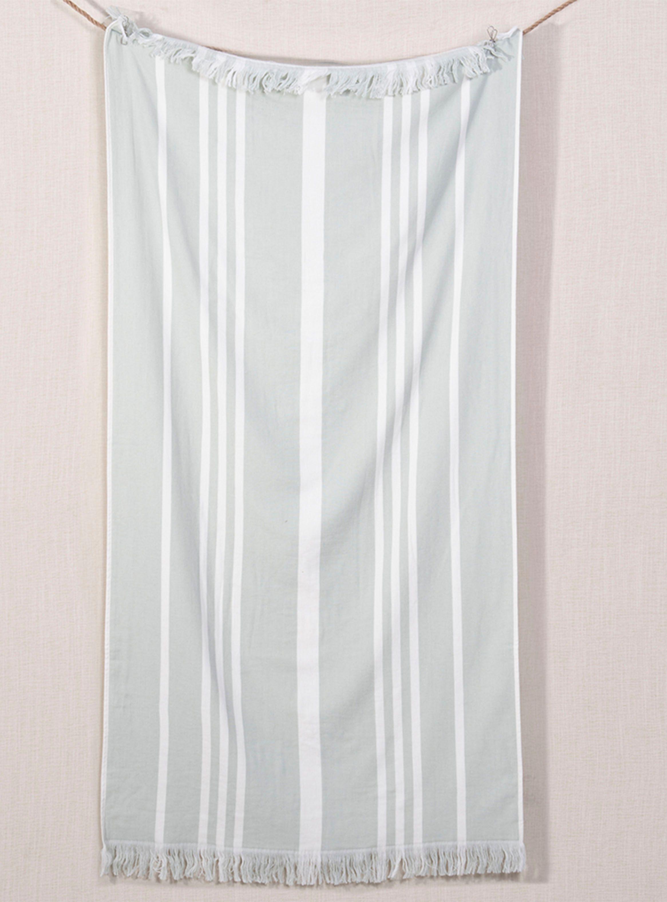 Toalla Playa Fleco Natal Green 90x180 cm-0