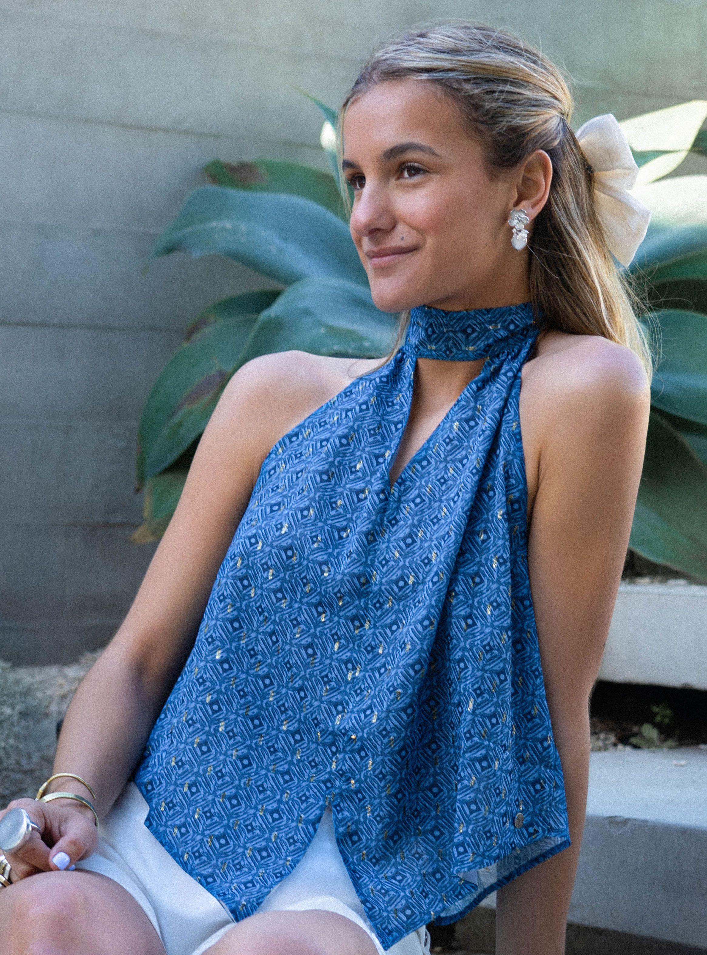 Blusa Halter Full Print-0