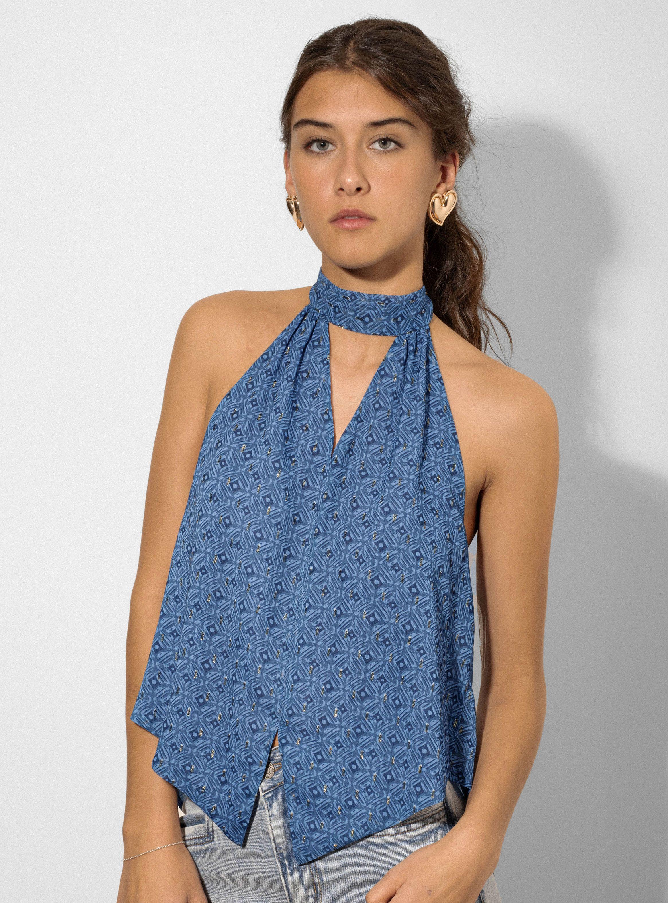 Blusa Halter Full Print-1