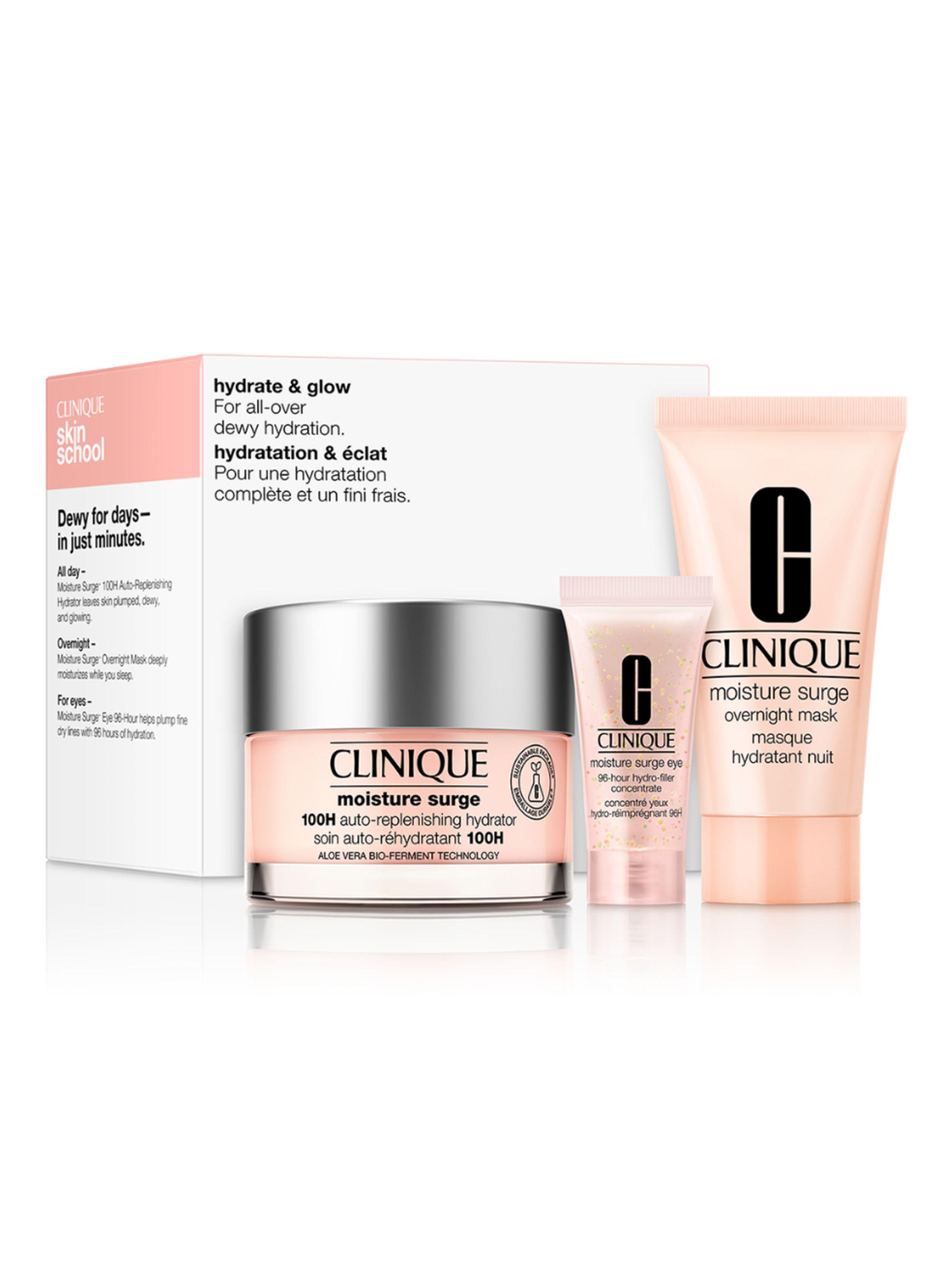 Set Clinique Hidratación y Brillo Moisture Surge 100H Auto-Replenishing Hydrator-2