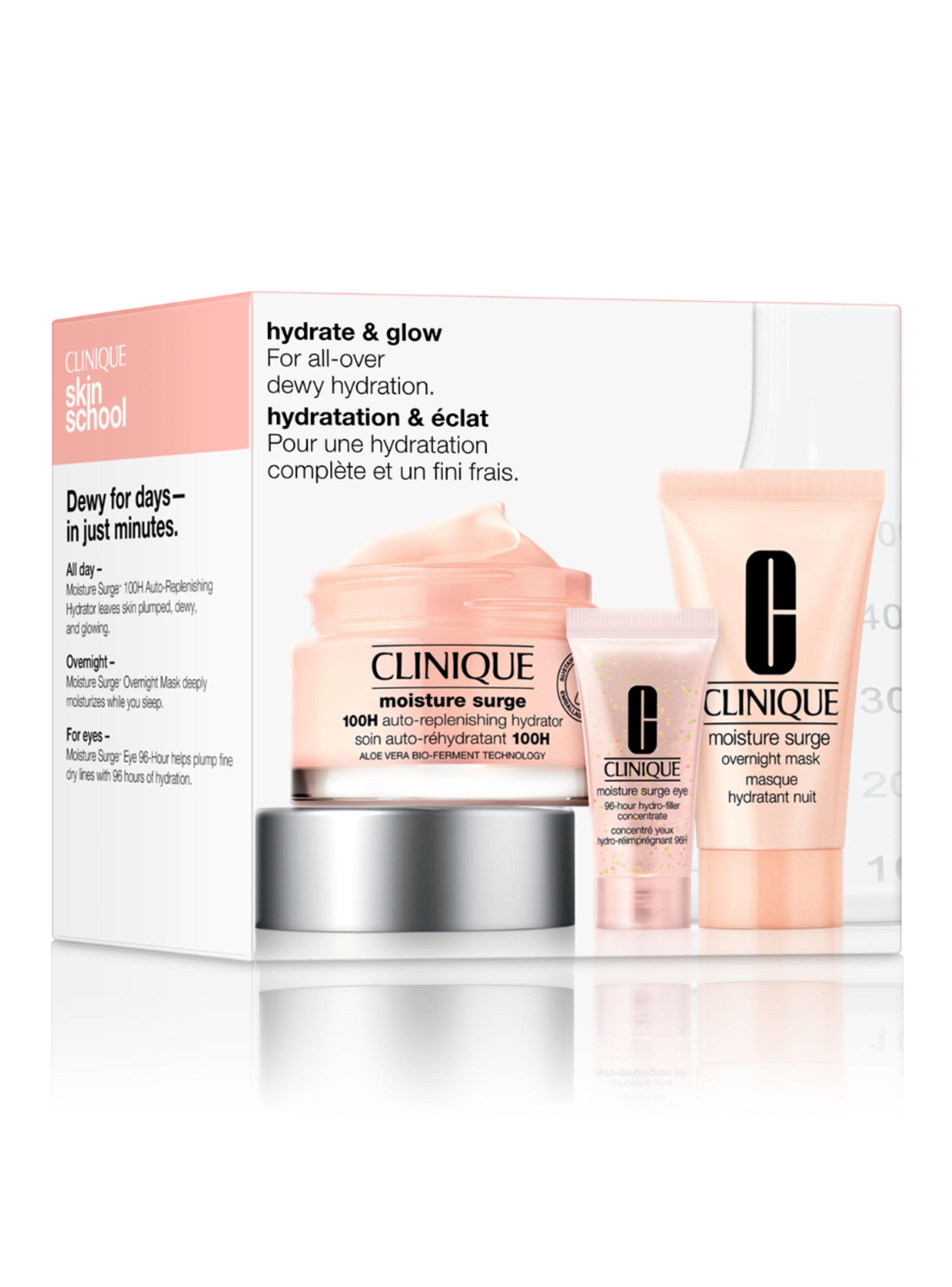 Set Clinique Hidratación y Brillo Moisture Surge 100H Auto-Replenishing Hydrator-1